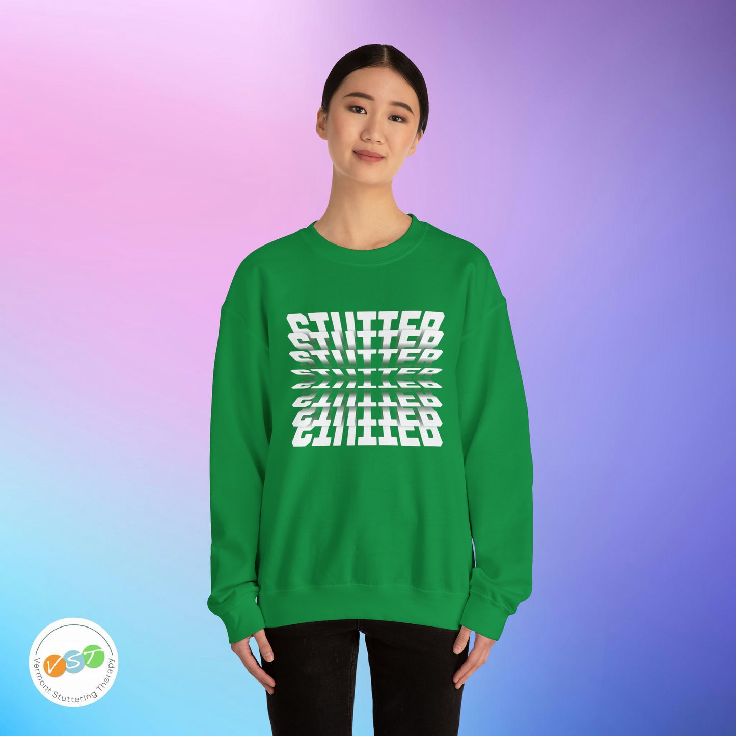 90s Flip Effect Stuttering Sweatshirt