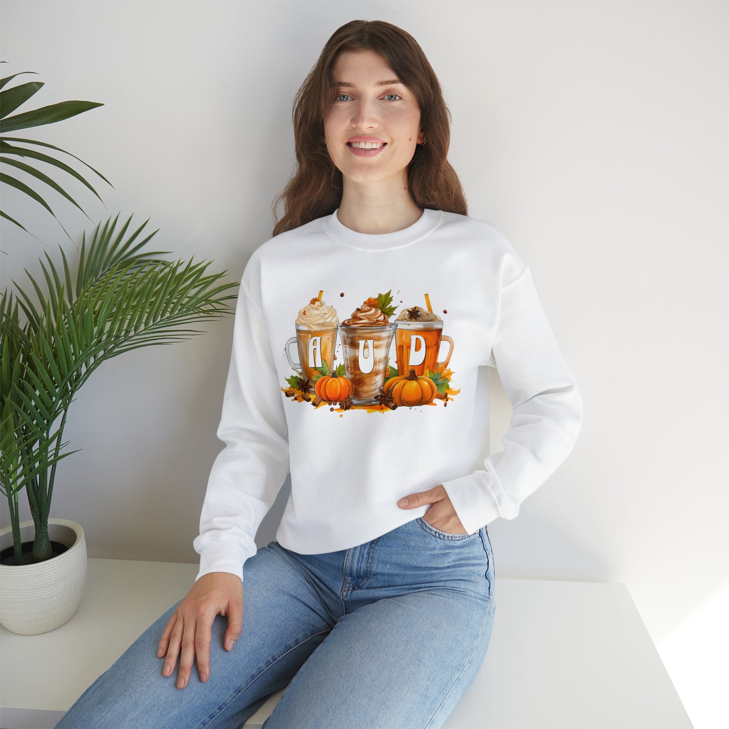 AUD Fall Pumpkin Latte Coffee Sweatshirt Gift
