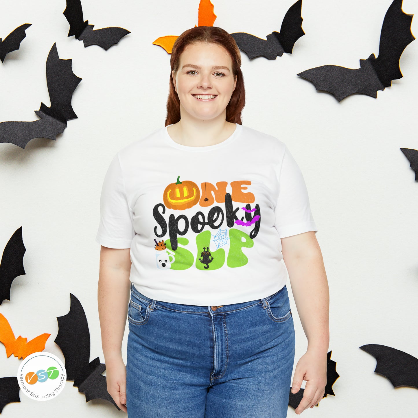 One Spooky SLP Halloween Tshirt for Speech-Language Pathologist