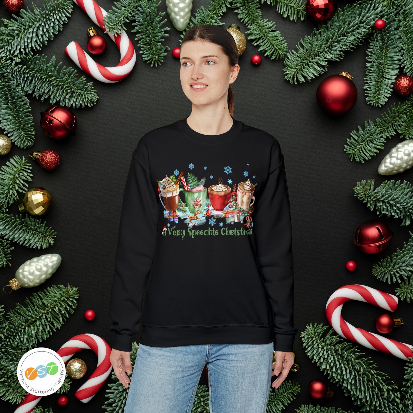 A Very Speechie Christmas Sweatshirt Gift for SLP / SLPA