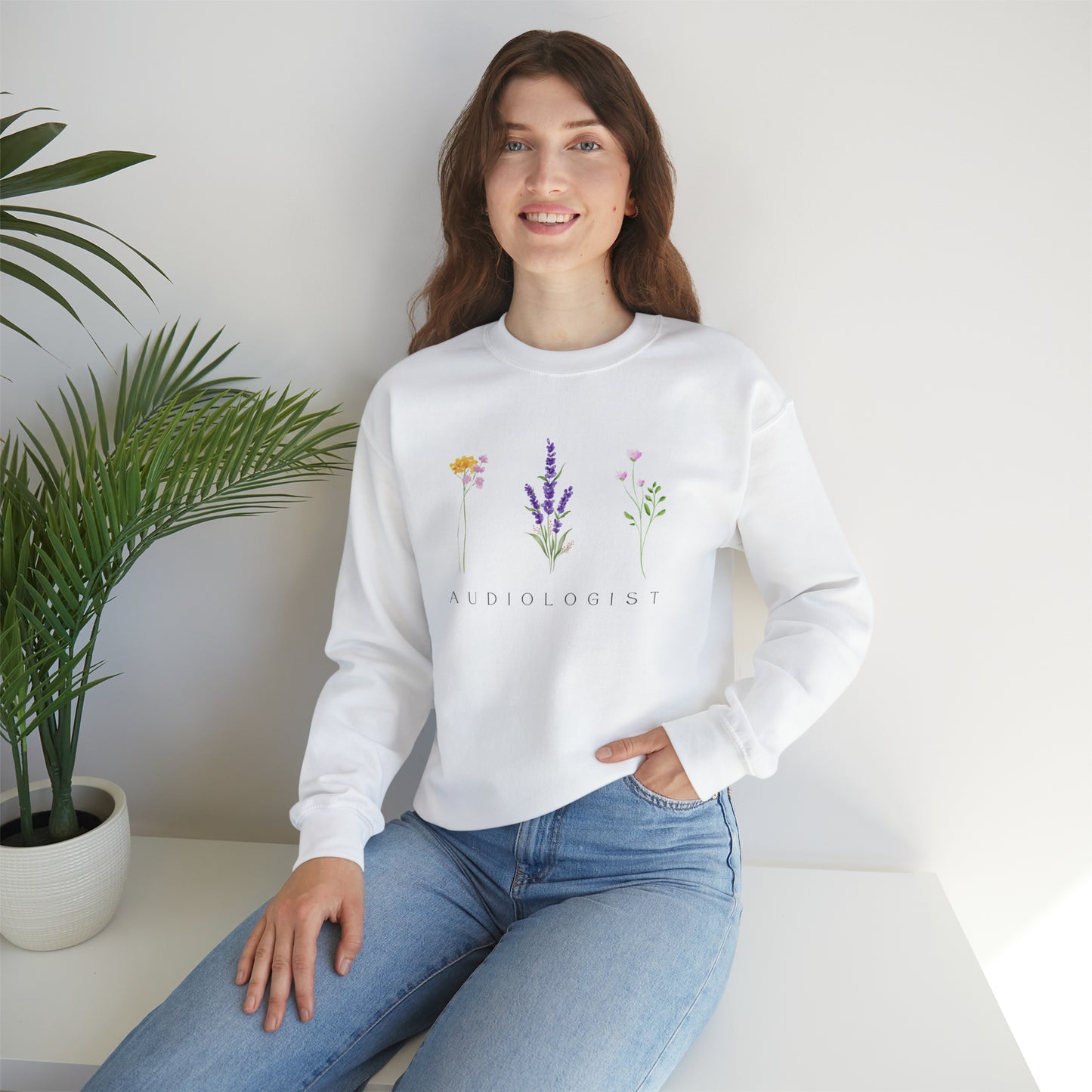 Floral Audiologist Sweatshirt