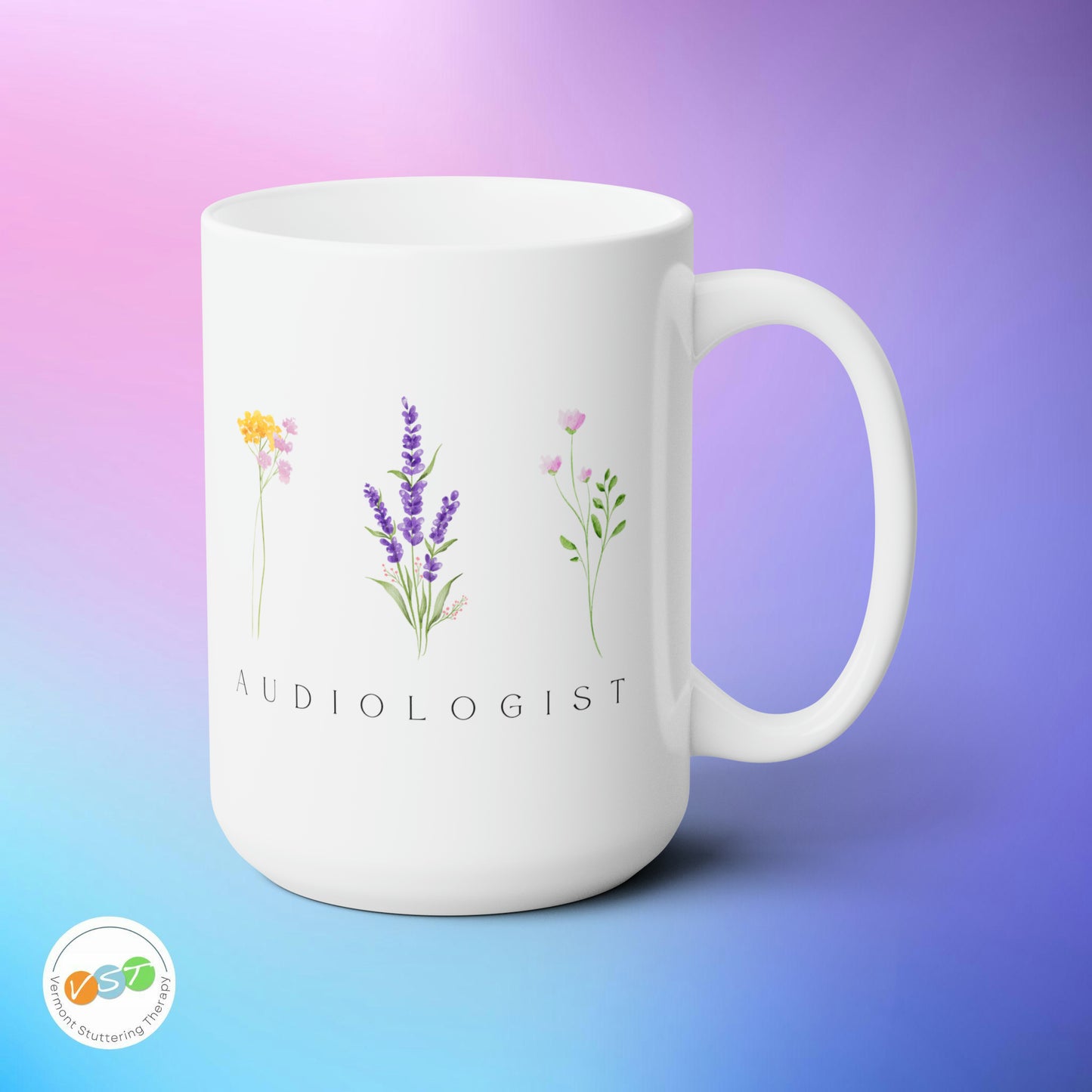 Audiologist Mug Gift - Floral Minimalist