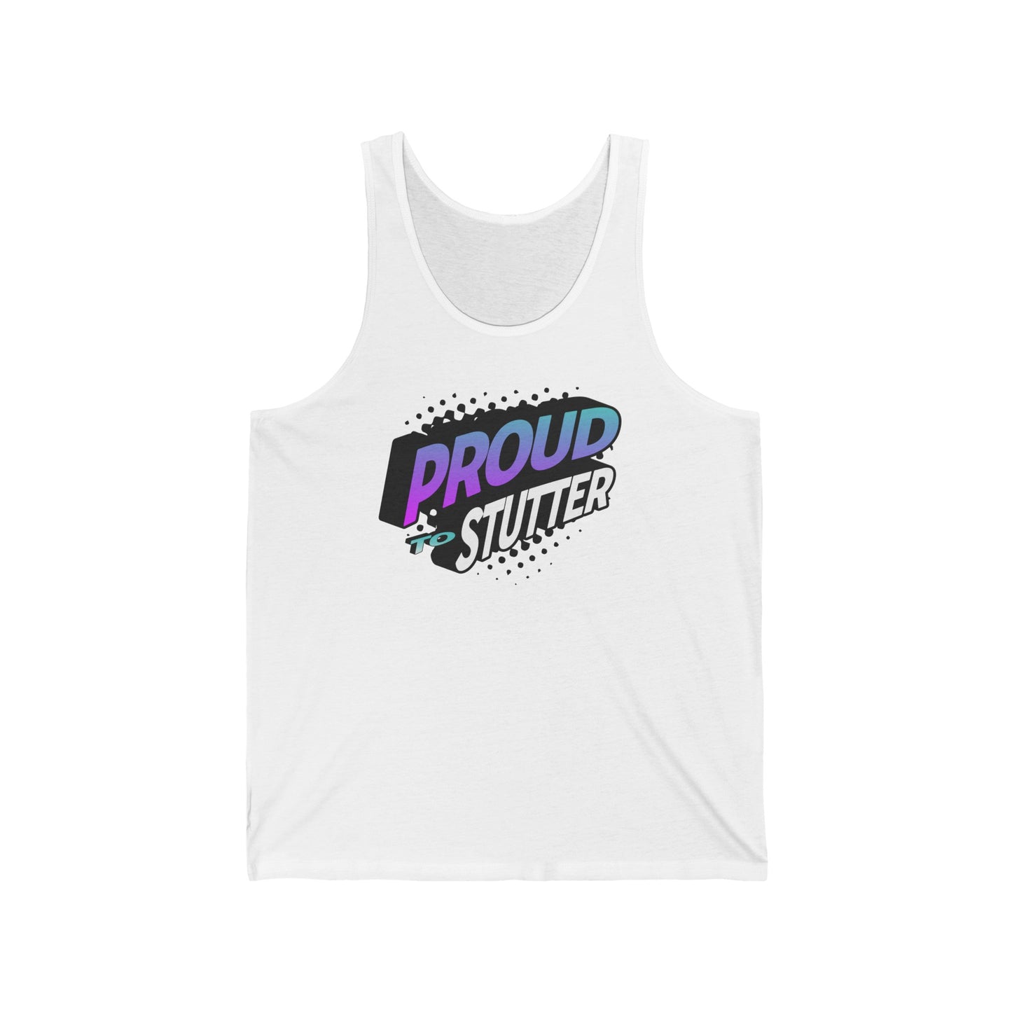 Proud to Stutter NSA Conference - Unisex Stuttering Tank Top