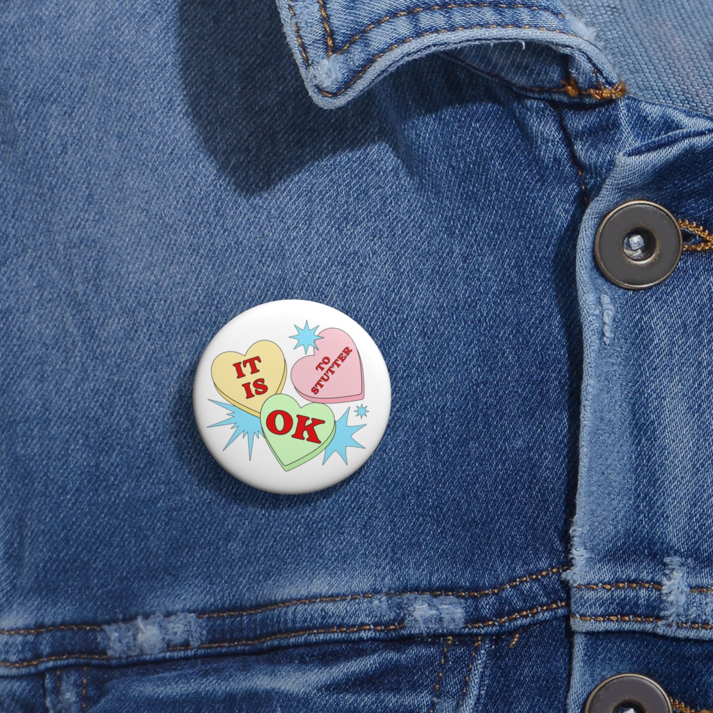 Stuttering Valentine's Day - It Is OK to Stutter Pin