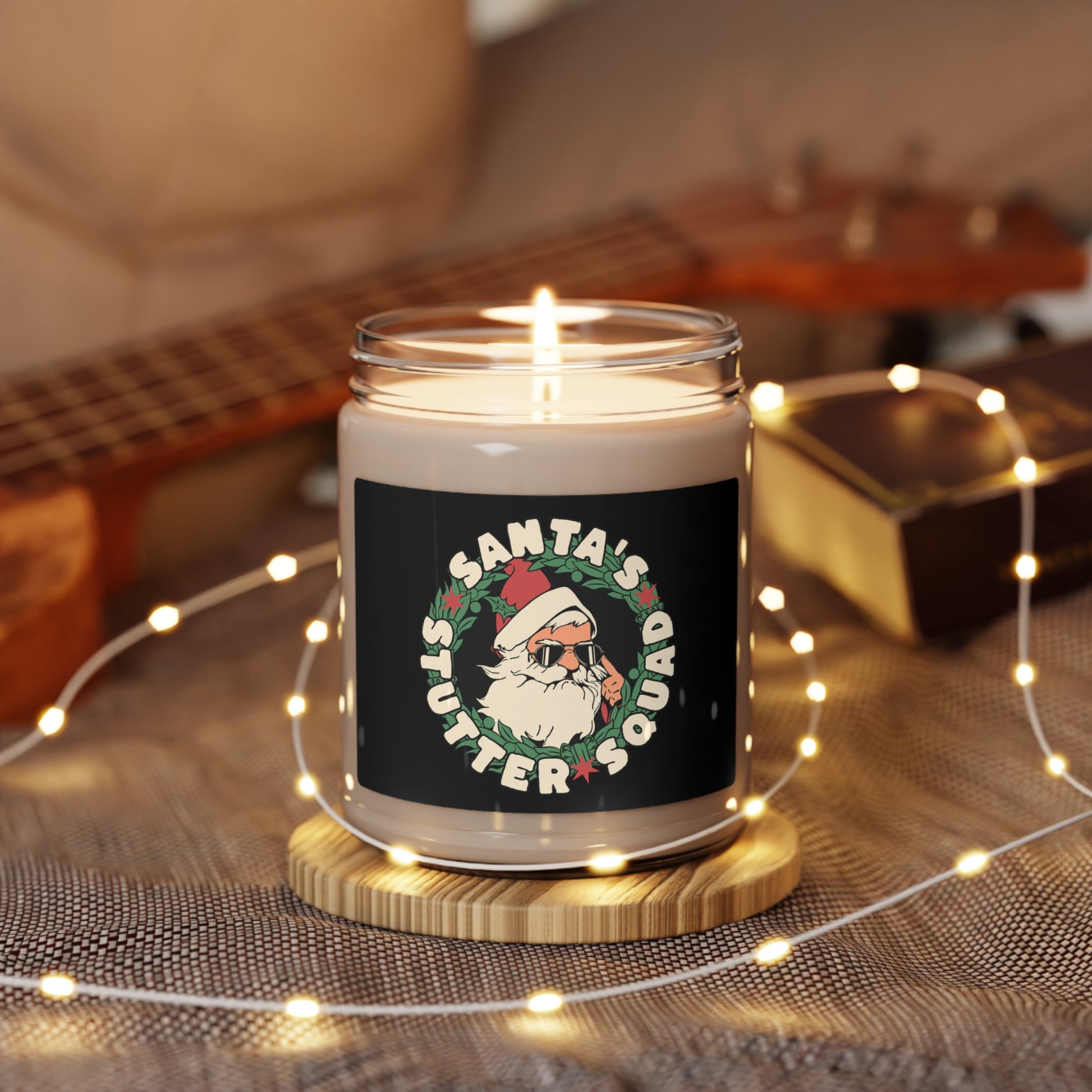 Santa's Stutter Squad Christmas Candle