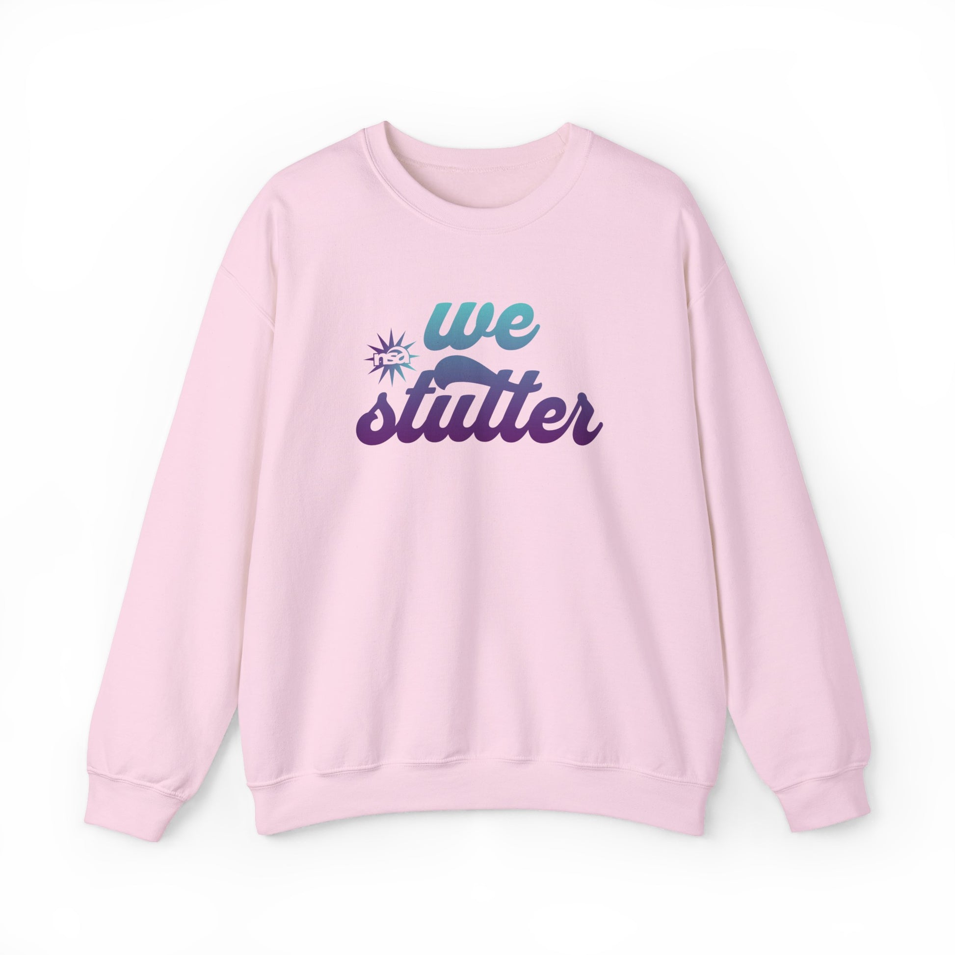 National Stuttering Association We Stutter Sweatshirt, Stuttering Support NSA Conference Retro Unisex Crewneck Sweatshirt, Gift for PWS