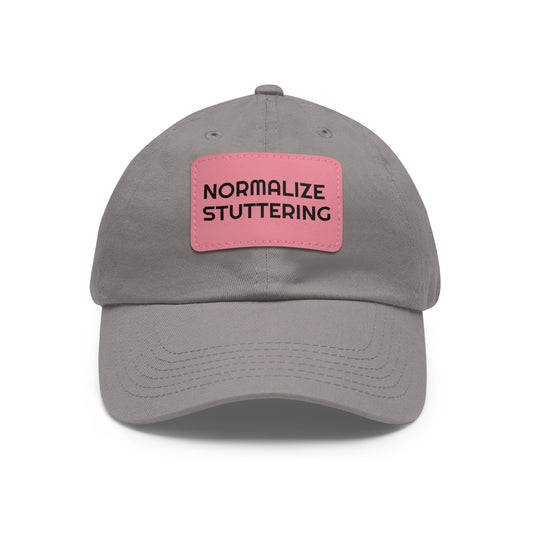 Normalize Stuttering Strapback Hat with Leather Patch