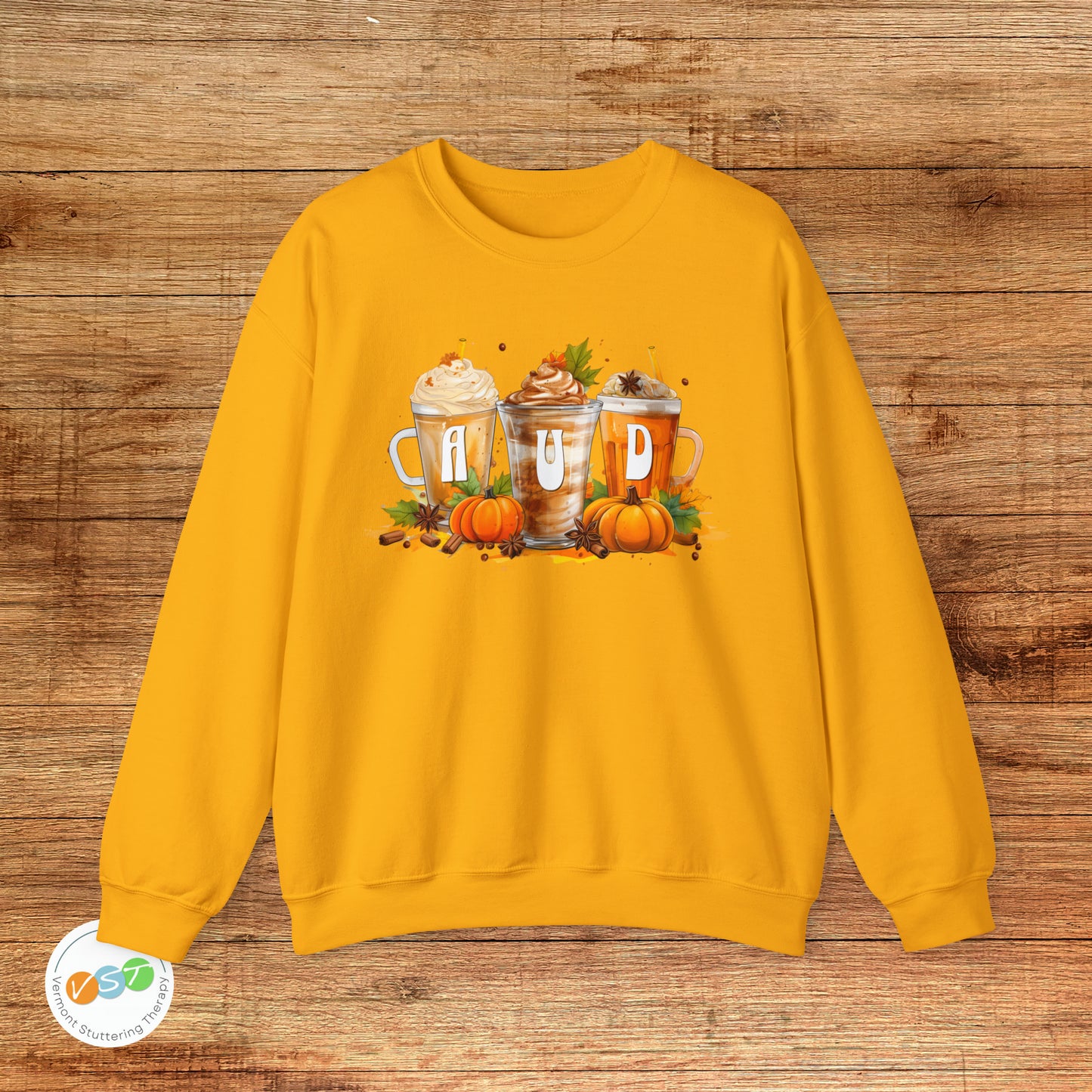 AUD Fall Pumpkin Latte Coffee Sweatshirt Gift