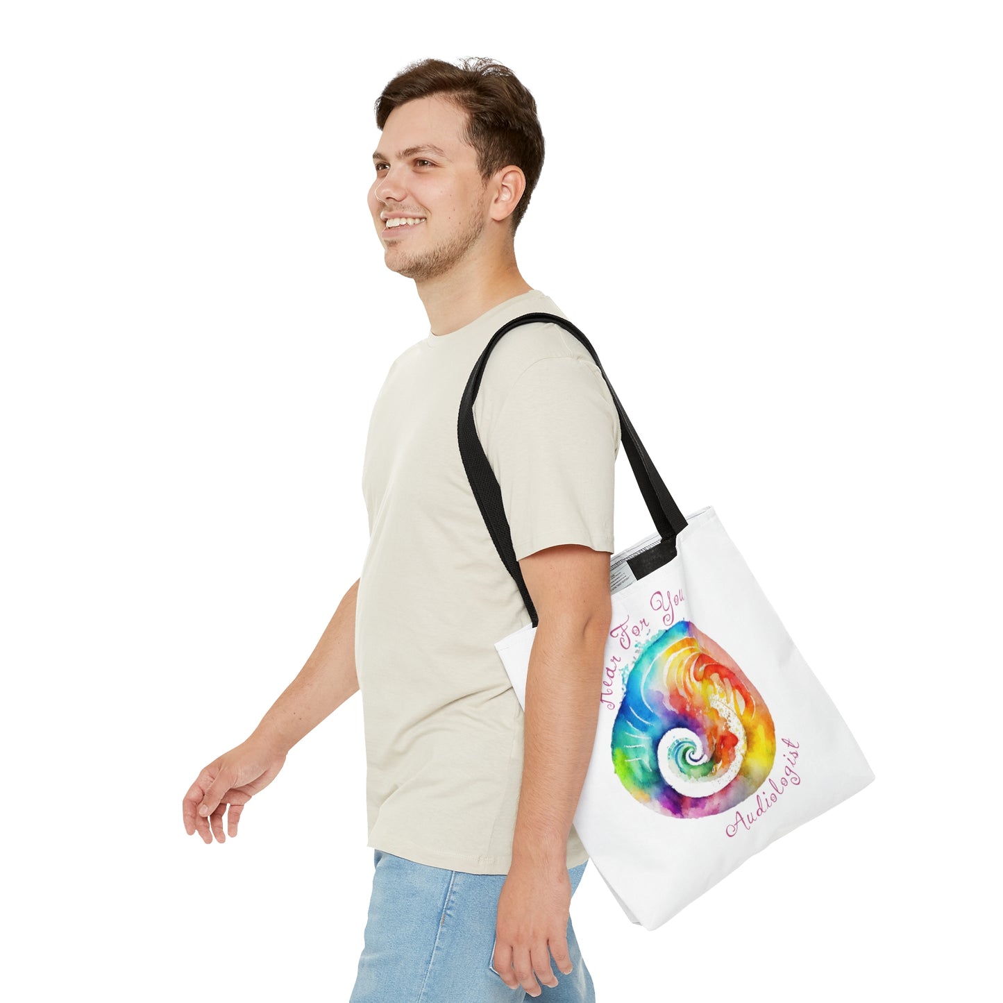 Hear for You Cochlea Tote for Audiologist - White