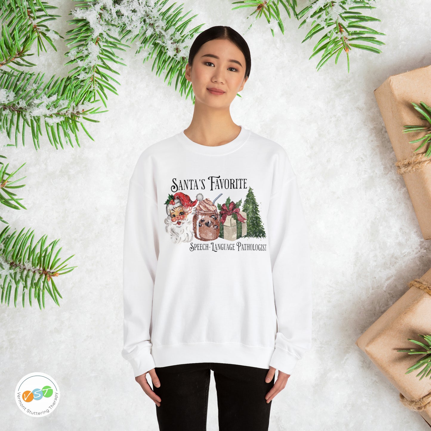 Santa's Favorite SLP Vintage Christmas Sweatshirt