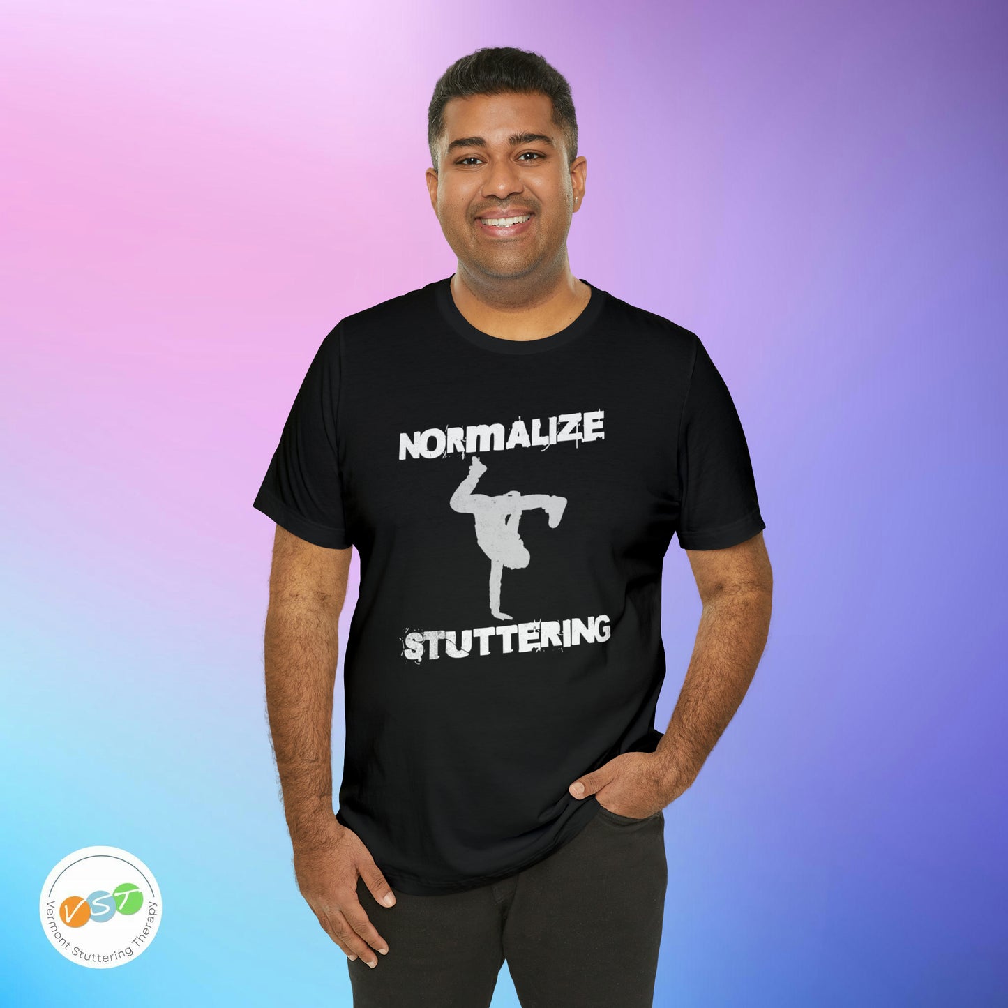 Normalize Stuttering Breakdancer Grunge Tshirt