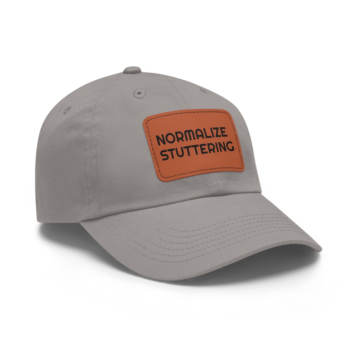 Normalize Stuttering Strapback Hat with Leather Patch