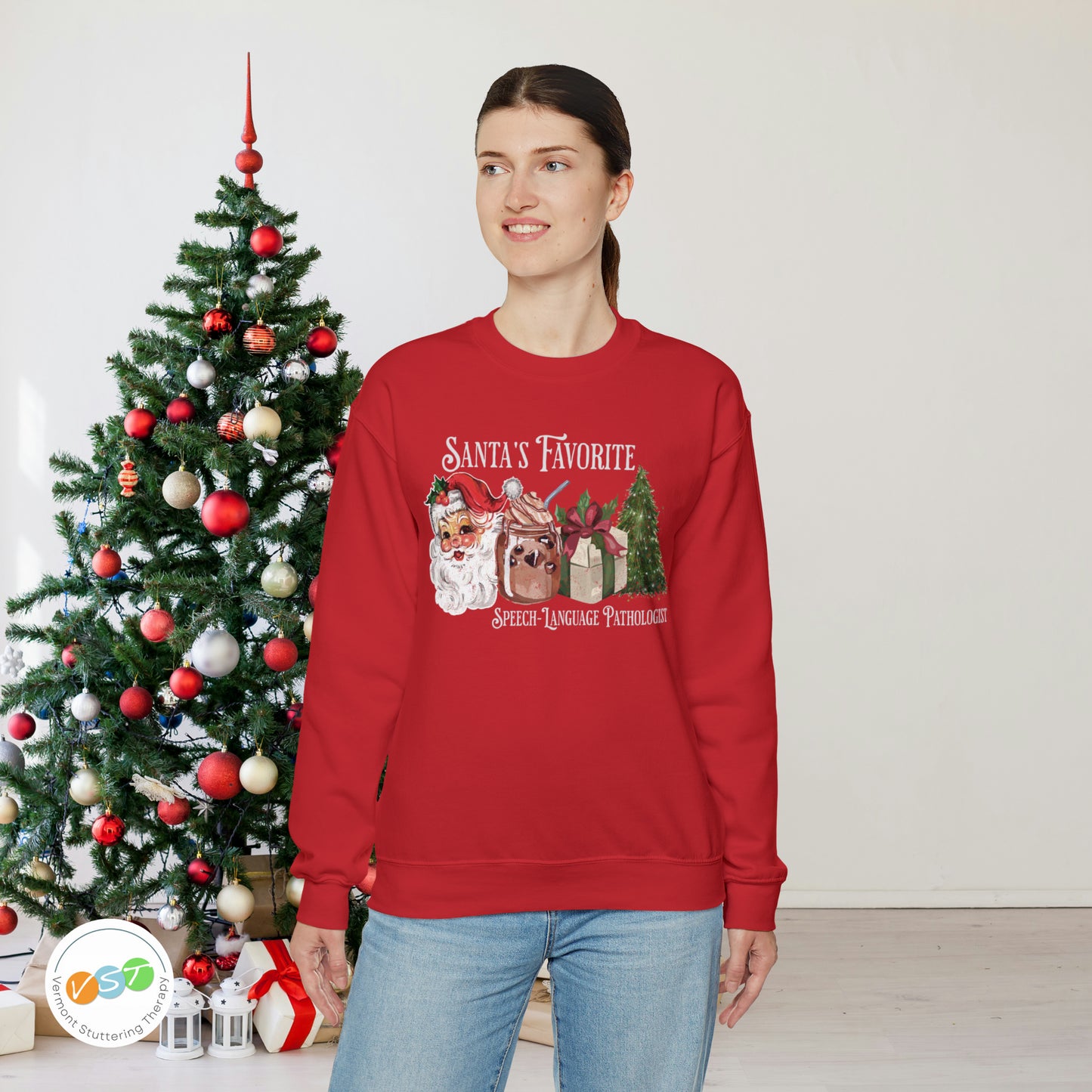 Santa's Favorite SLP Vintage Christmas Sweatshirt