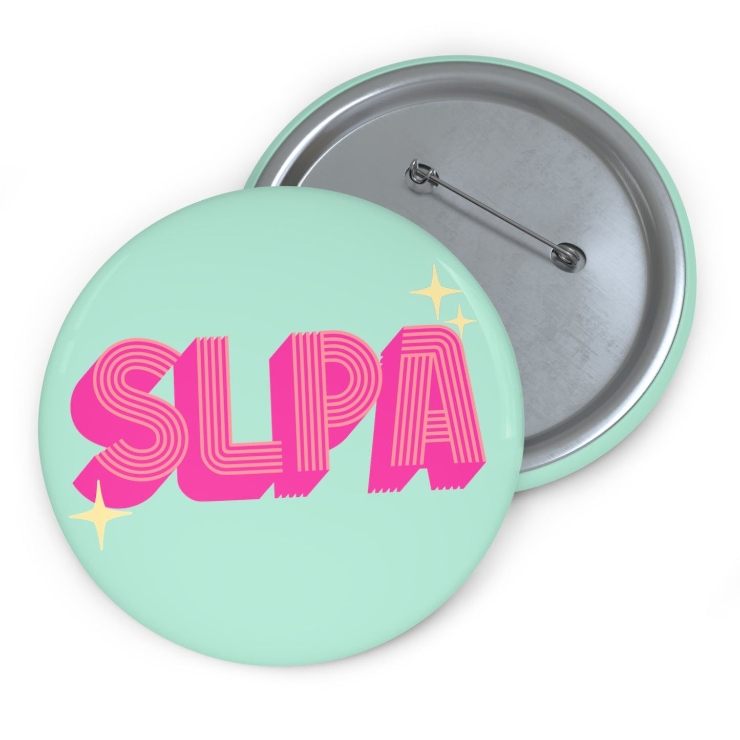 SLPA Retro Button for Speech-Language Pathology Assistant, 1.25" 2.25" or 3"