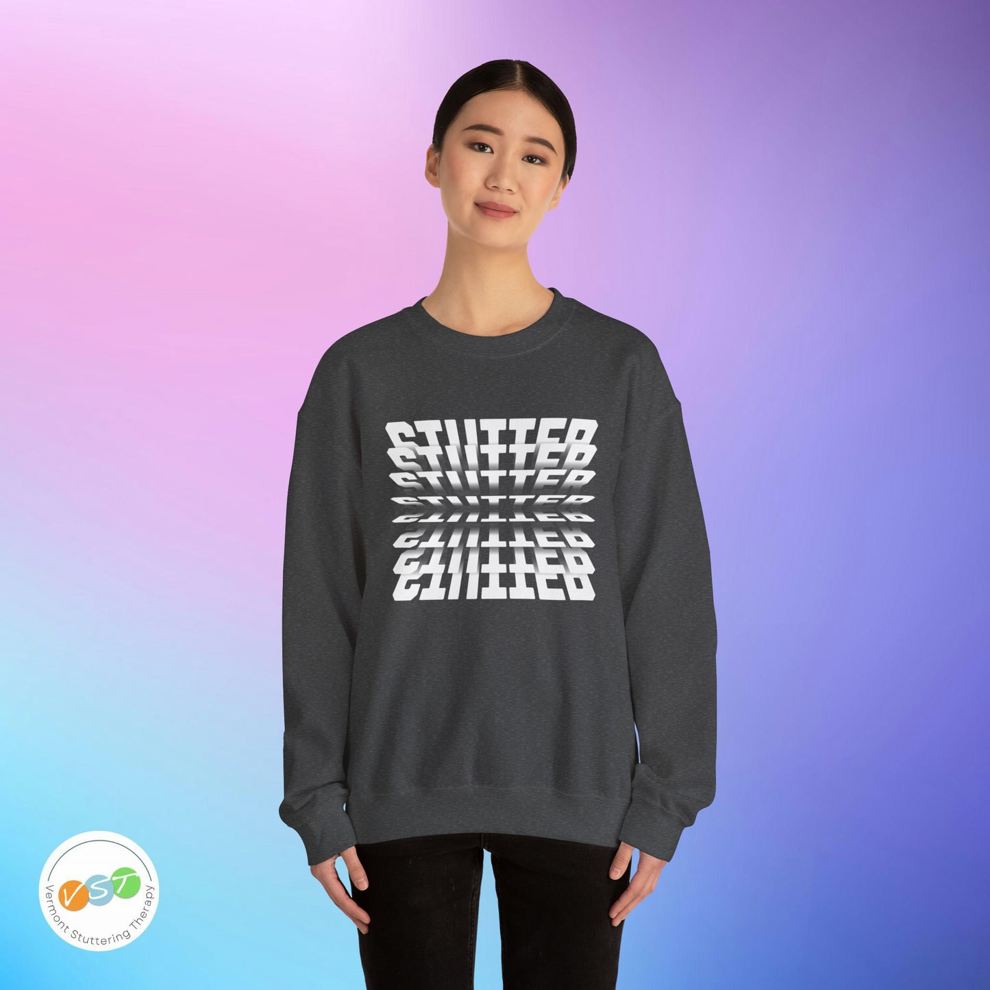 90s Flip Effect Stuttering Sweatshirt