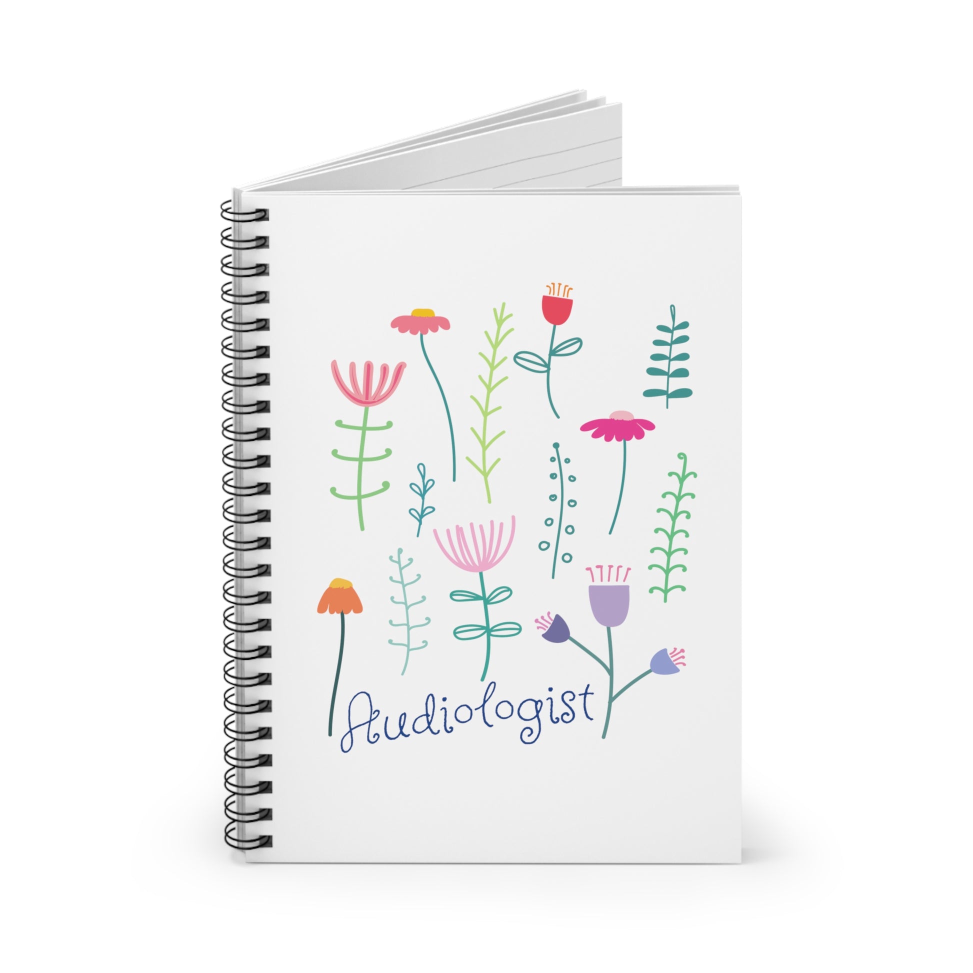 Audiologist Floral Notebook - 118 pages