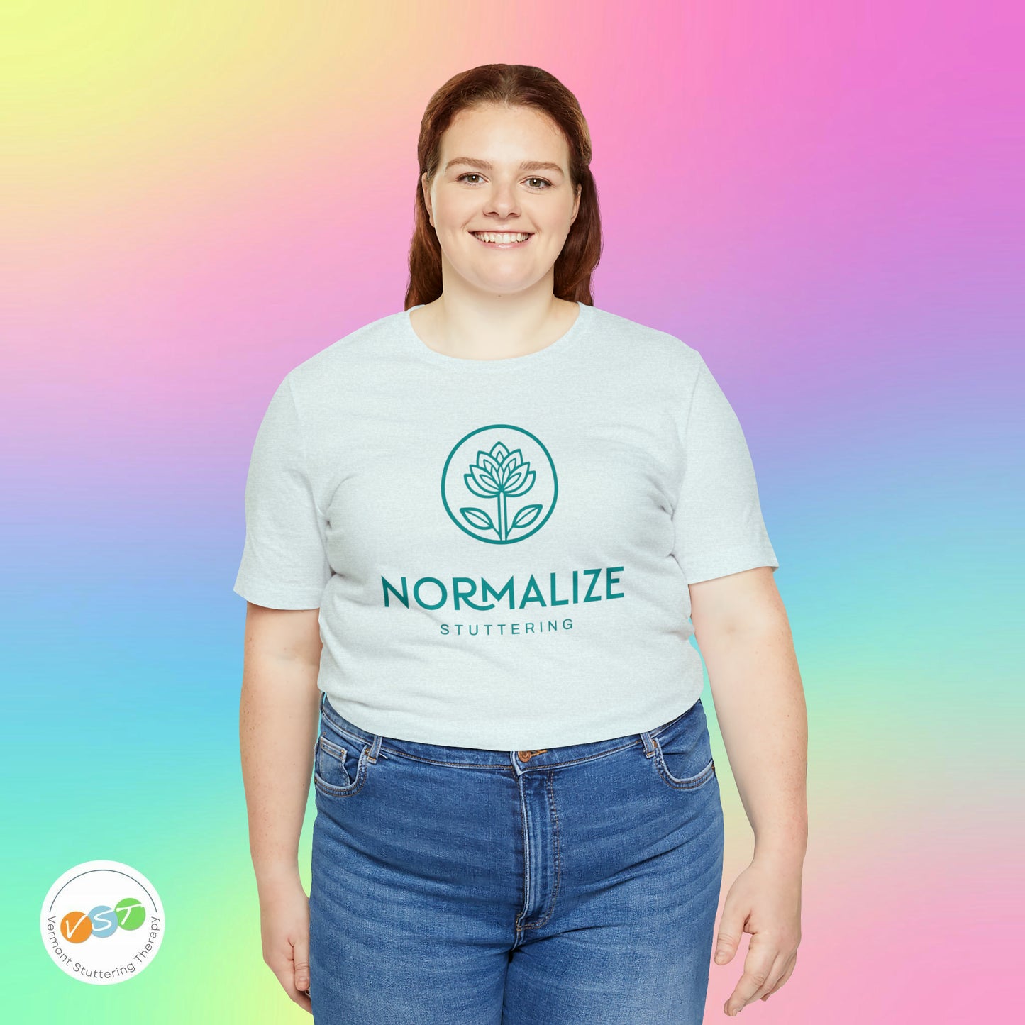 Normalize Stuttering Minimalist Floral Stuttering Shirt