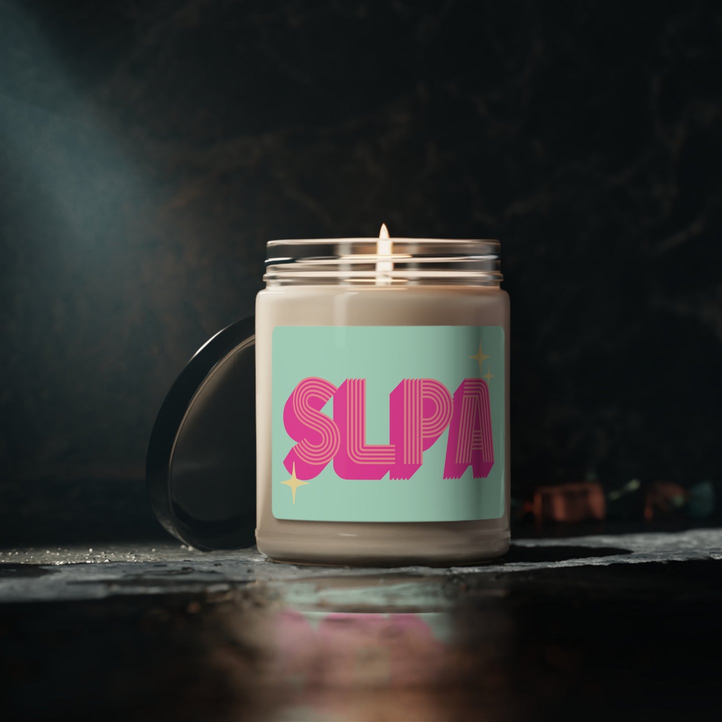 SLPA Retro Scented Soy Candle Gift, 9 oz