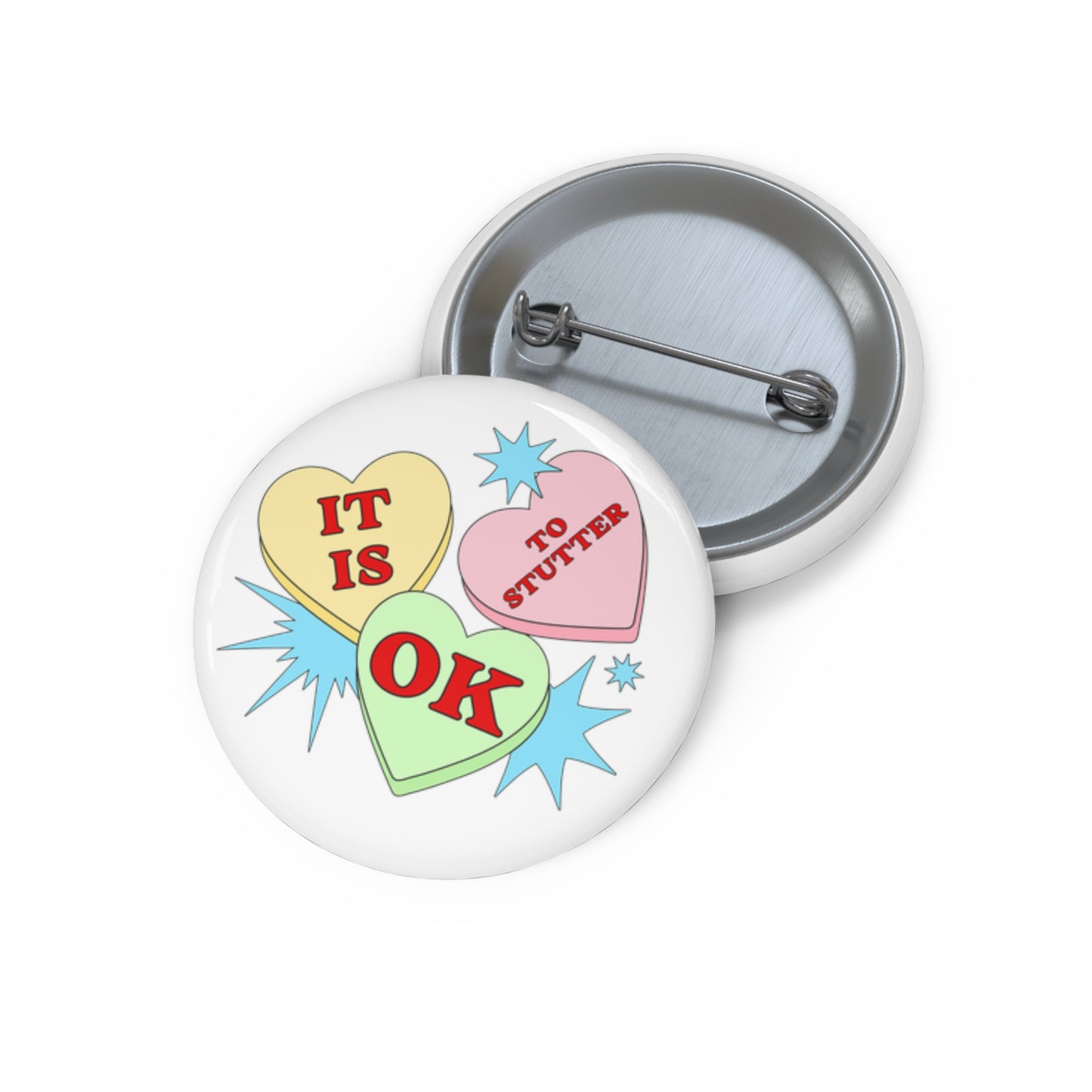 Stuttering Valentine's Day - It Is OK to Stutter Pin