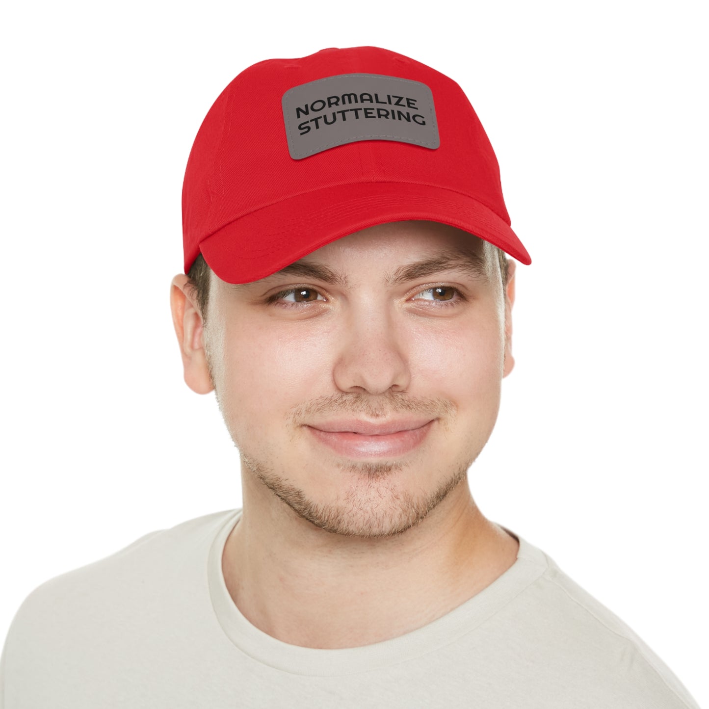 Normalize Stuttering Strapback Hat with Leather Patch