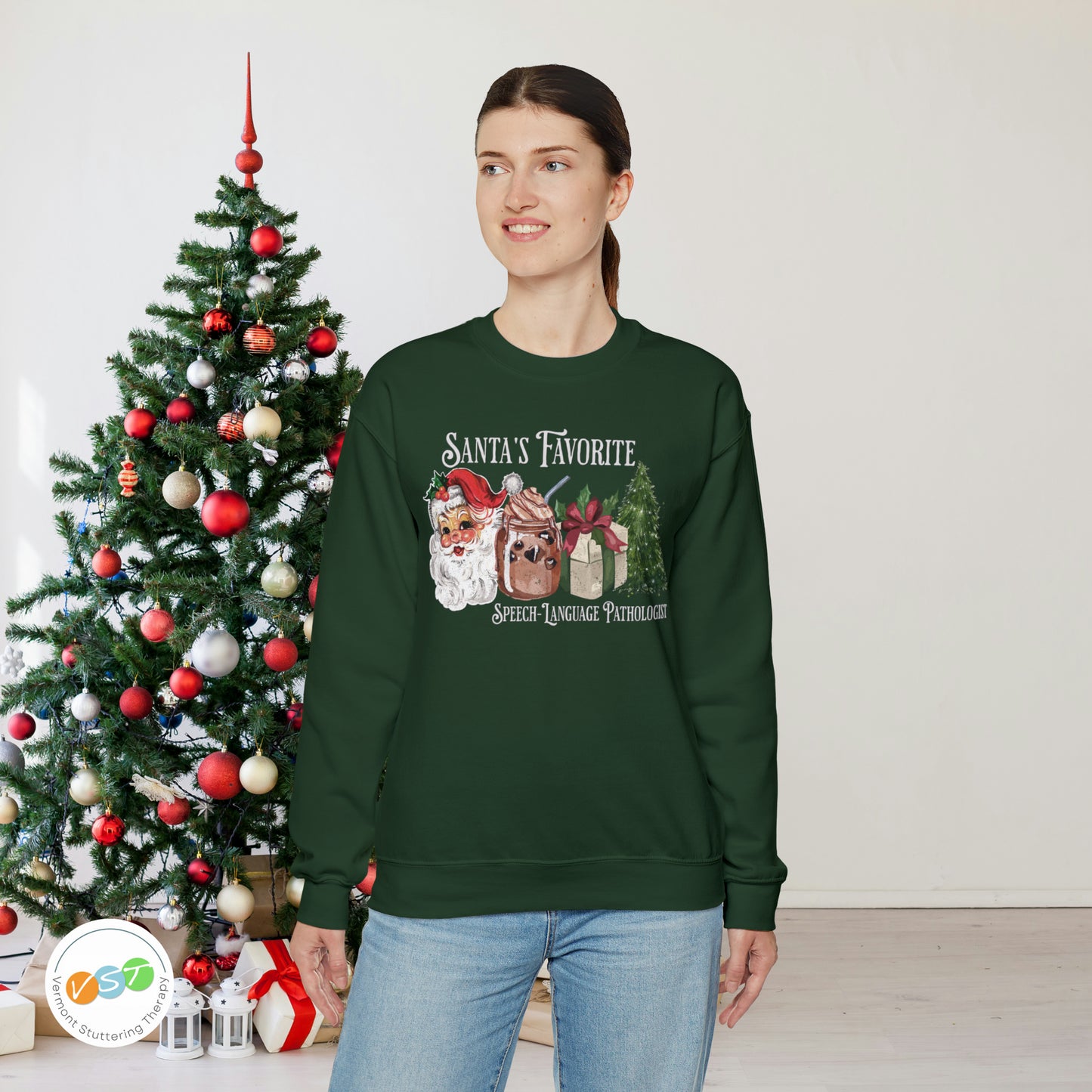 Santa's Favorite SLP Vintage Christmas Sweatshirt