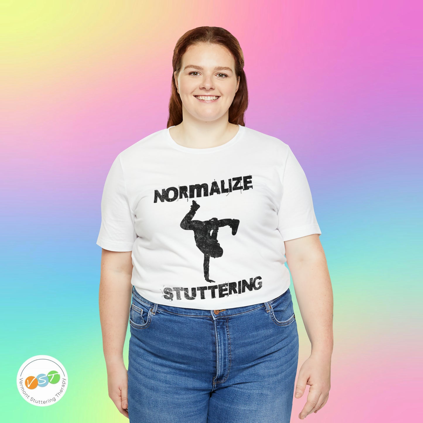 Normalize Stuttering Breakdancer Grunge Tshirt