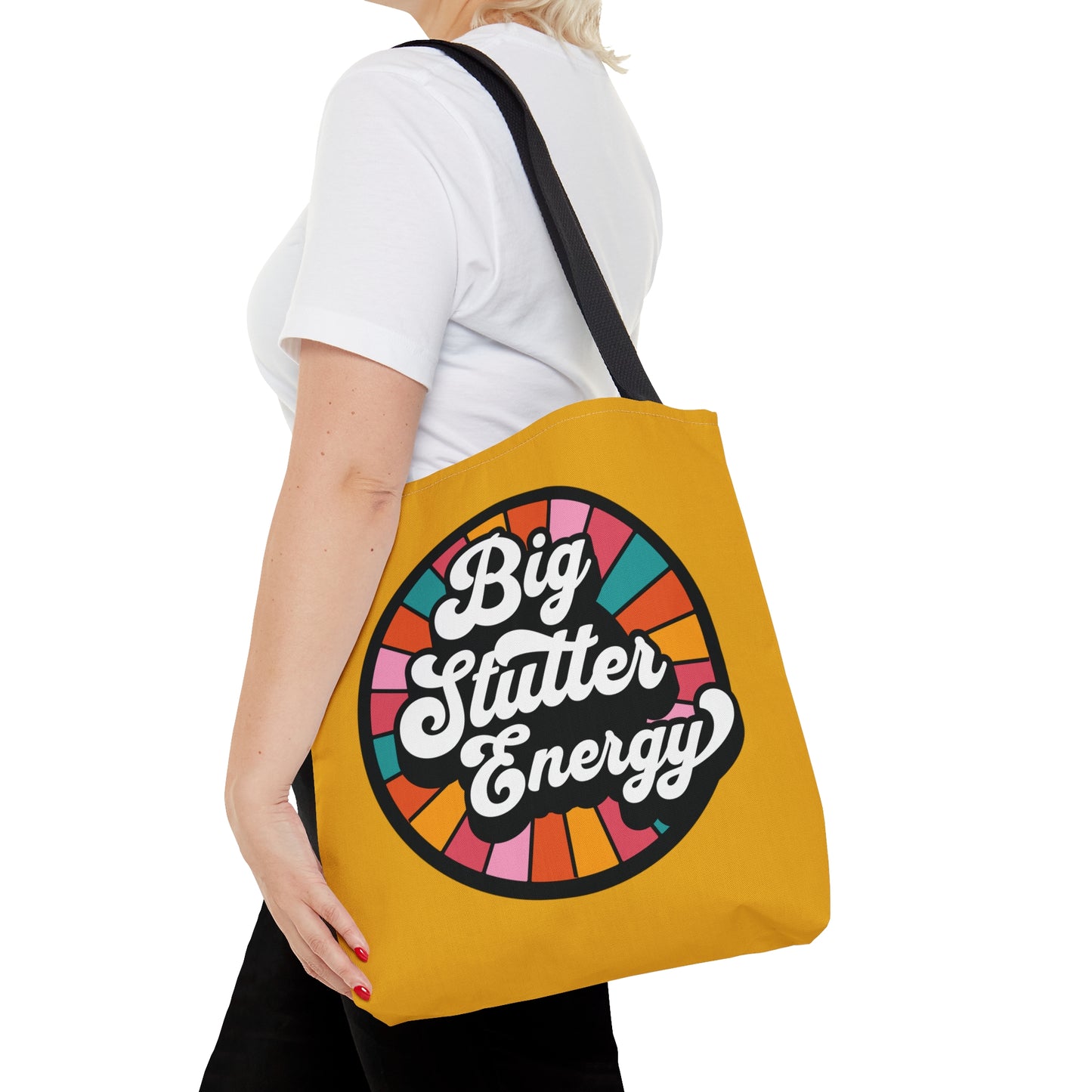 Big Stutter Energy Bold Retro Stutter Tote Bag