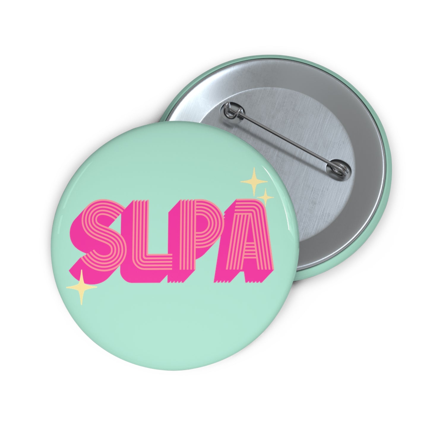 SLPA Retro Button for Speech-Language Pathology Assistant, 1.25" 2.25" or 3"