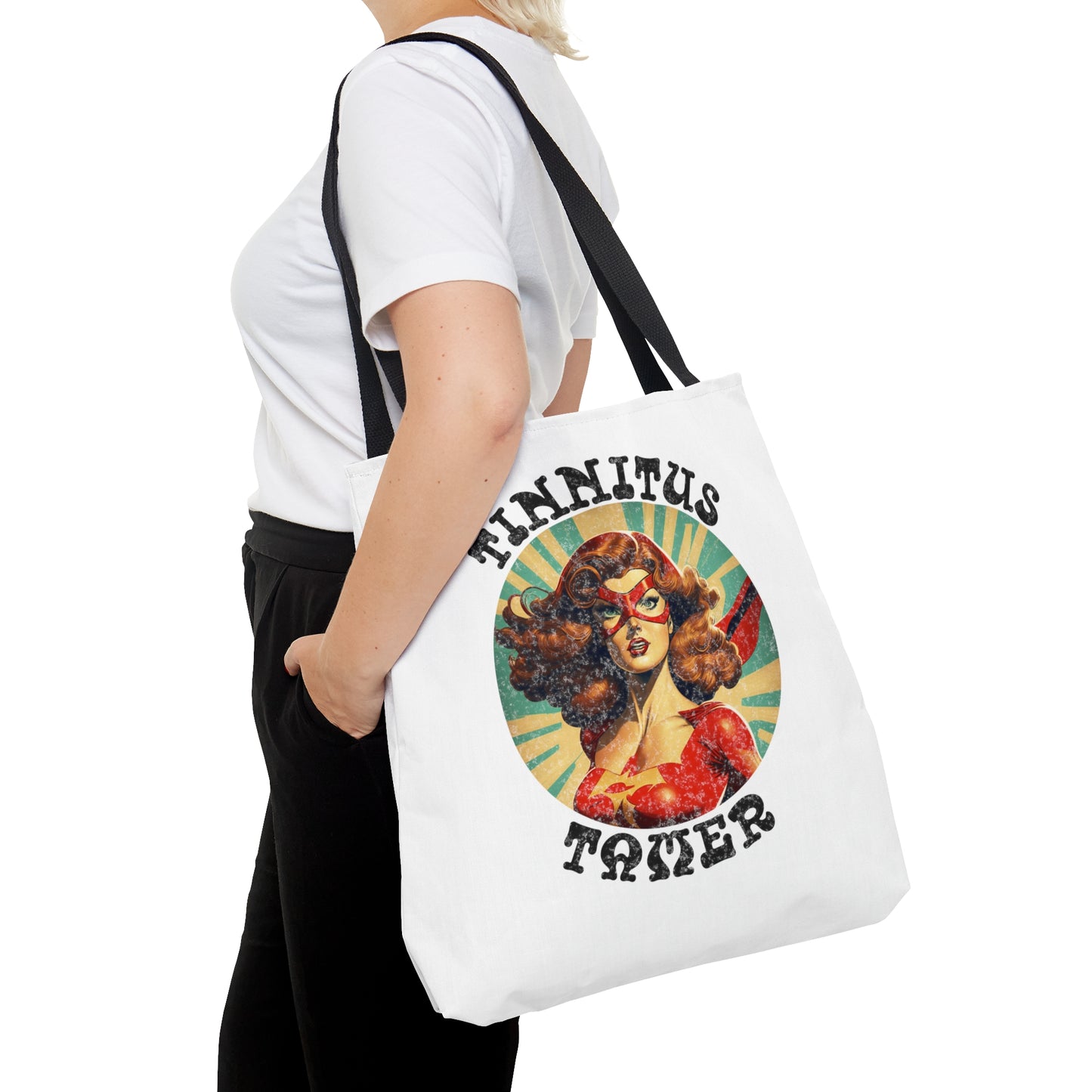 Tinnitus Tamer Retro Audiology Gift Tote Bag, 3 sizes