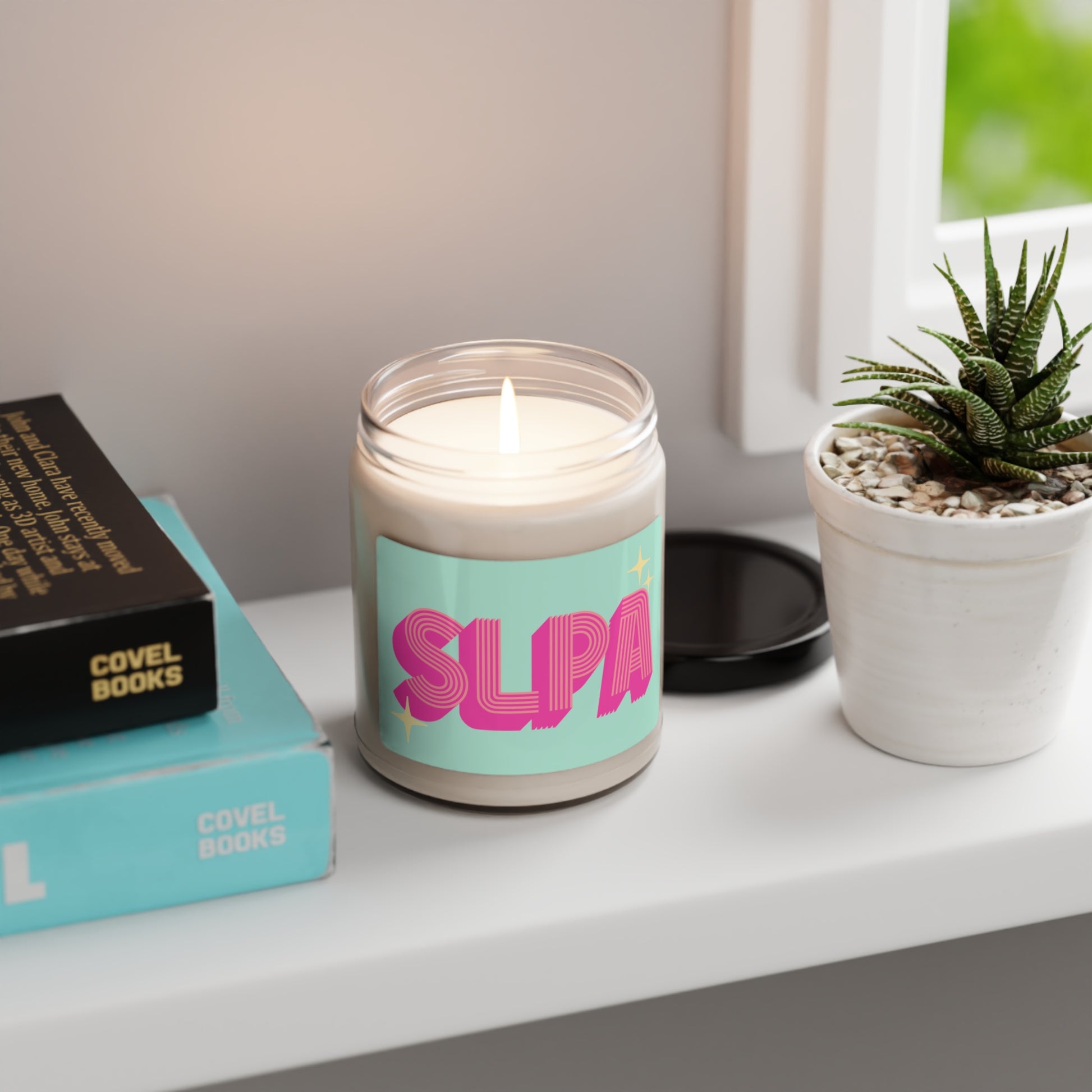 SLPA Retro Scented Soy Candle Gift, 9 oz