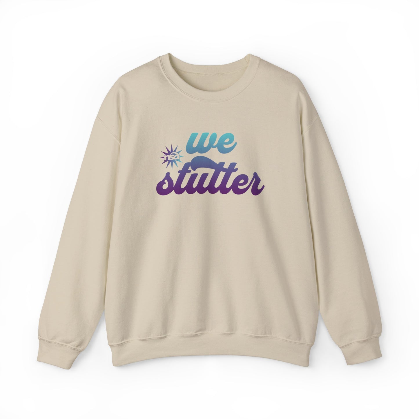 National Stuttering Association We Stutter Sweatshirt, Stuttering Support NSA Conference Retro Unisex Crewneck Sweatshirt, Gift for PWS