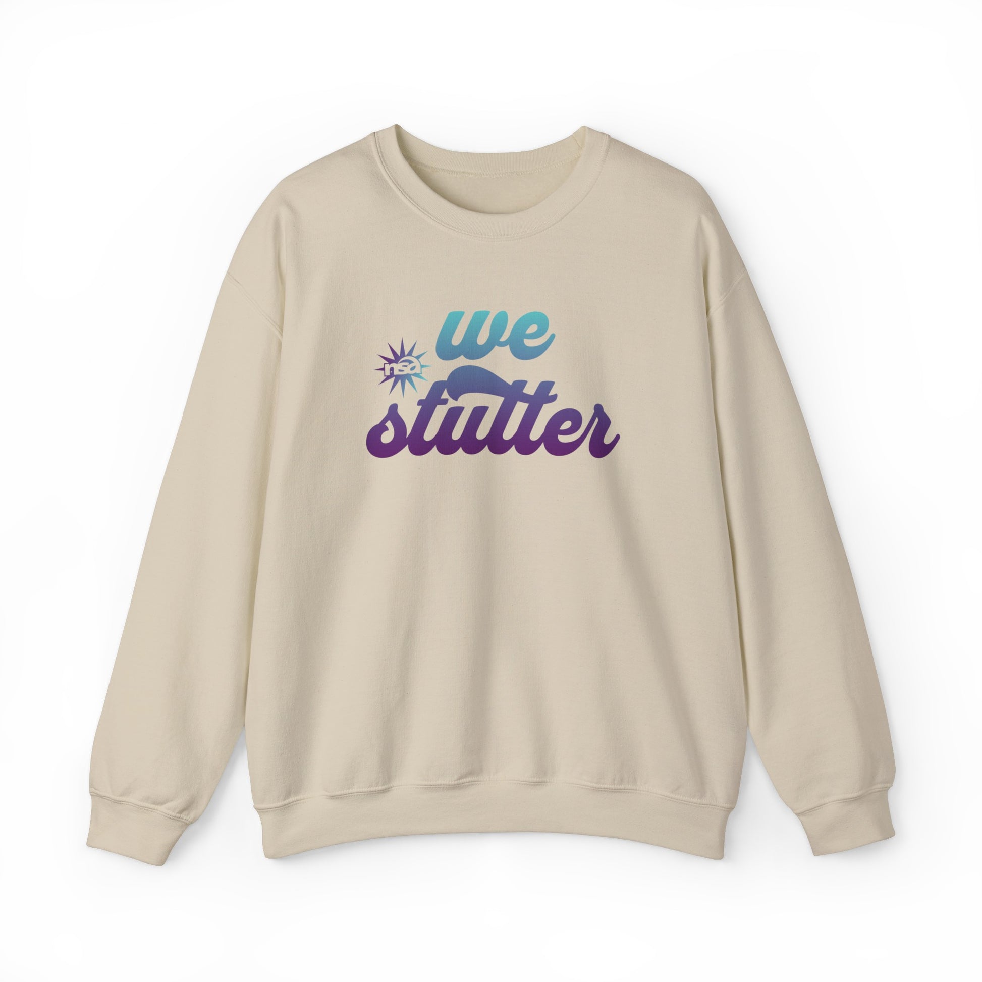 National Stuttering Association We Stutter Sweatshirt, Stuttering Support NSA Conference Retro Unisex Crewneck Sweatshirt, Gift for PWS