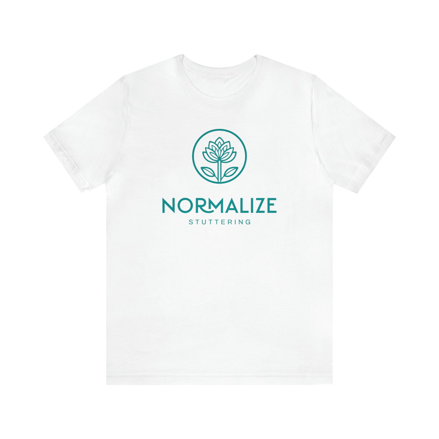 Normalize Stuttering Minimalist Floral Stuttering Shirt