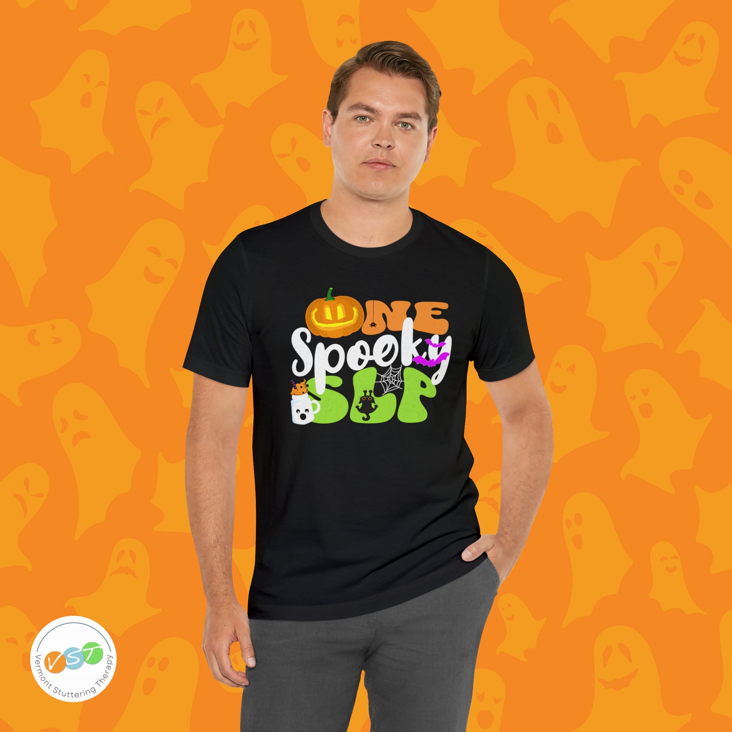 One Spooky SLP Halloween Tshirt for Speech-Language Pathologist