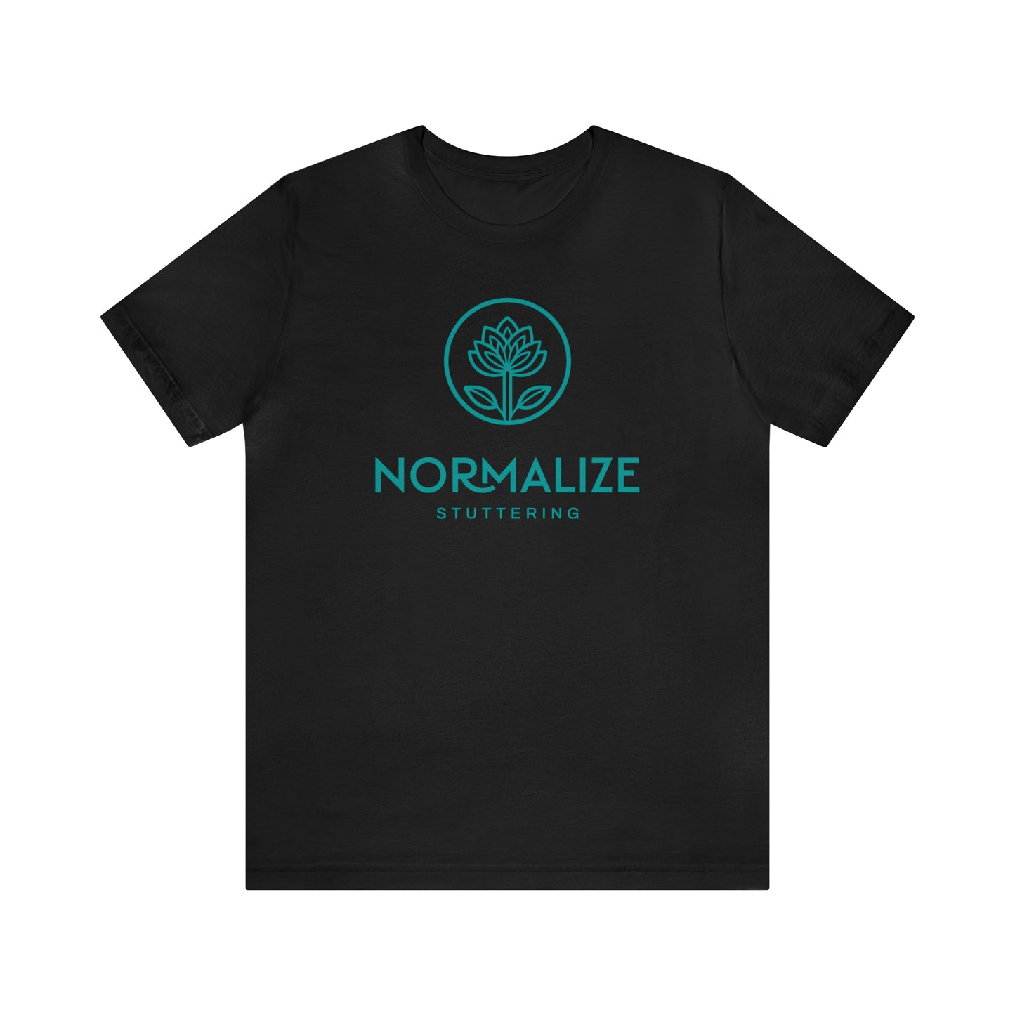 Normalize Stuttering Minimalist Floral Stuttering Shirt