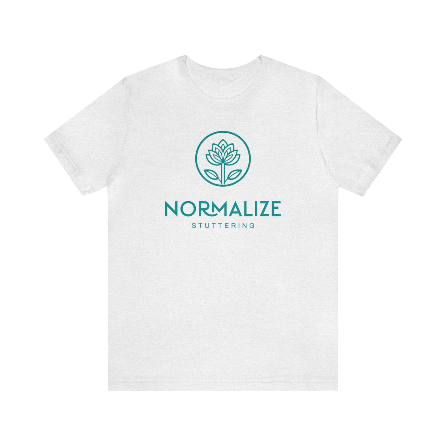 Normalize Stuttering Minimalist Floral Stuttering Shirt