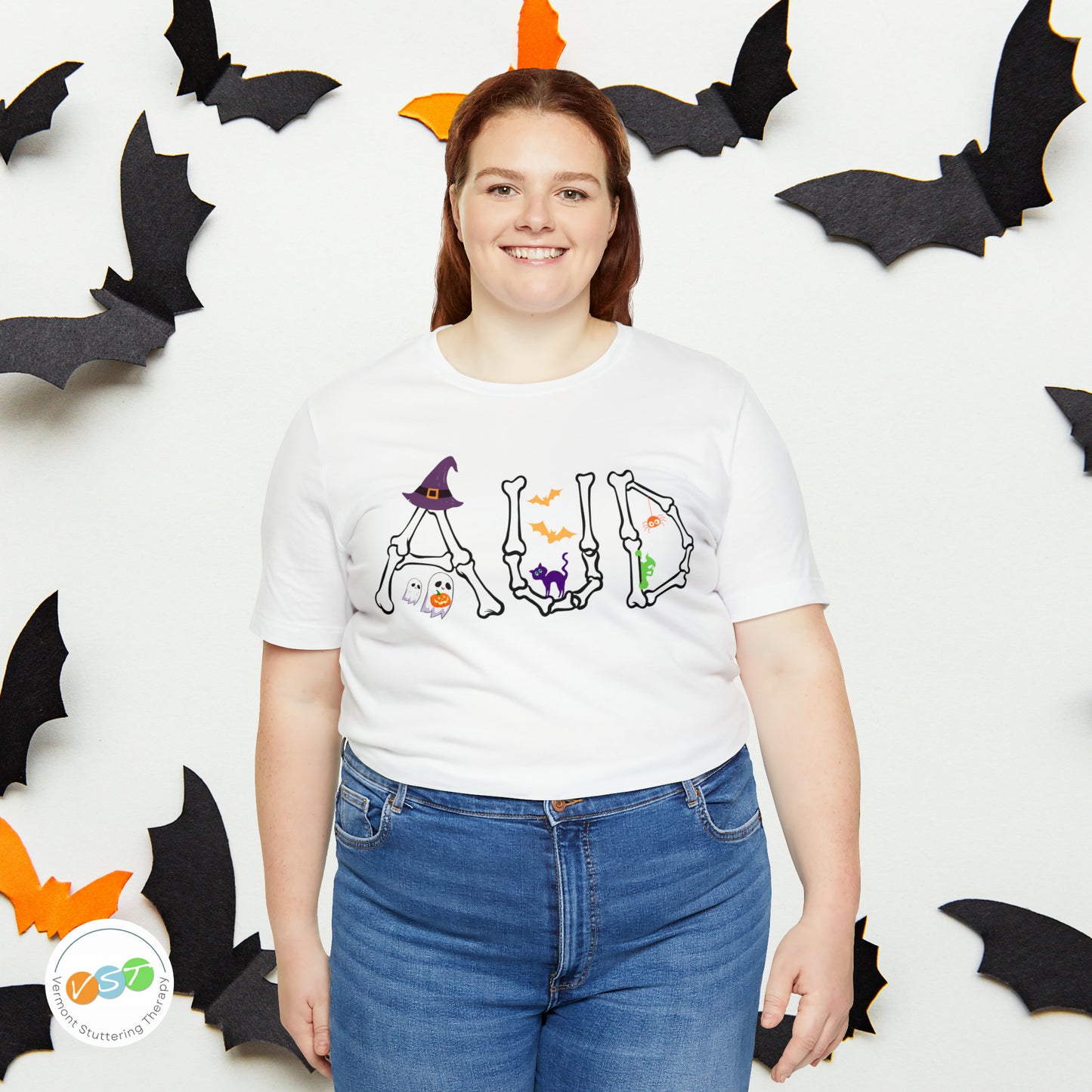 AUD Halloween Spooky Cute T-shirt for Audiologist