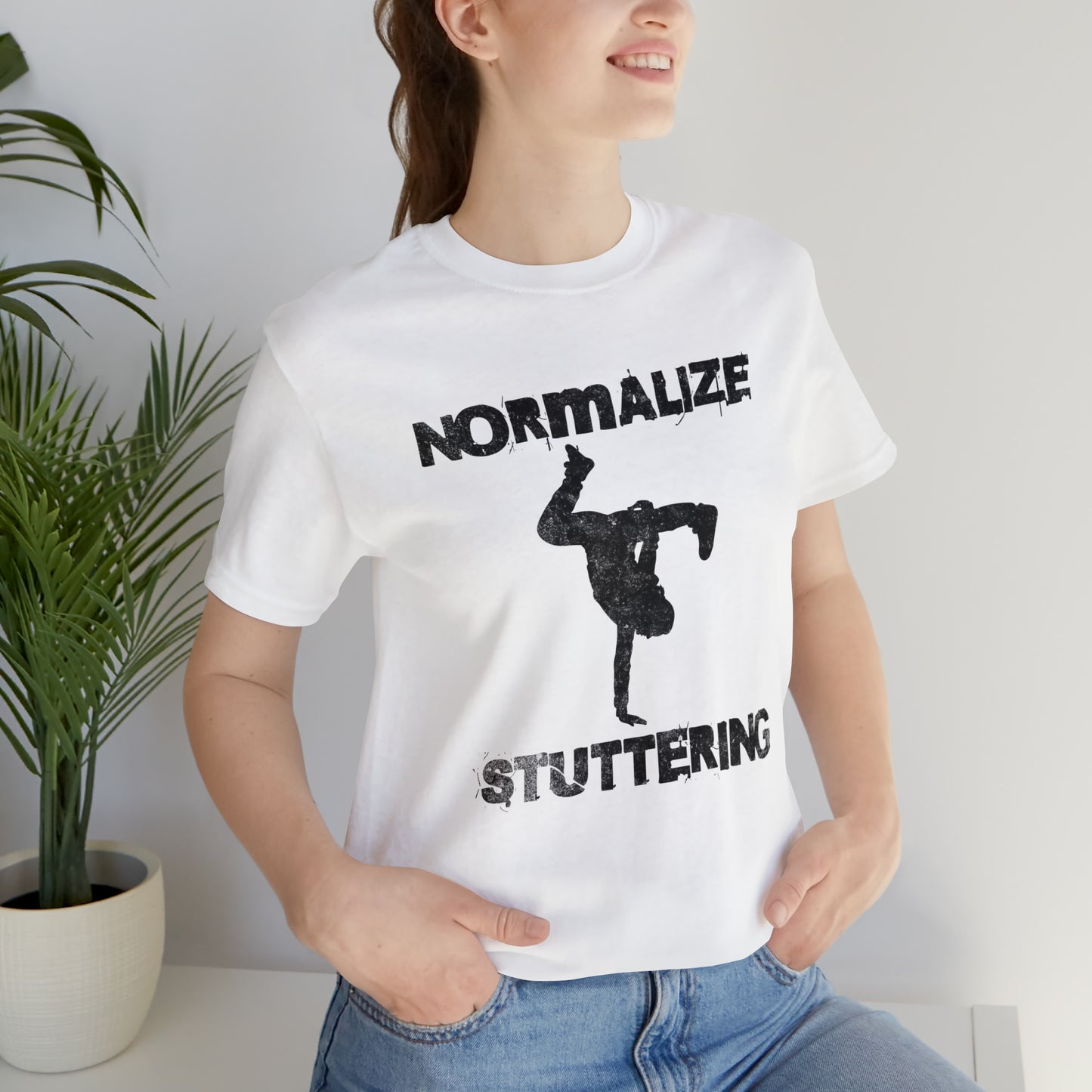 Normalize Stuttering Breakdancer Grunge Tshirt