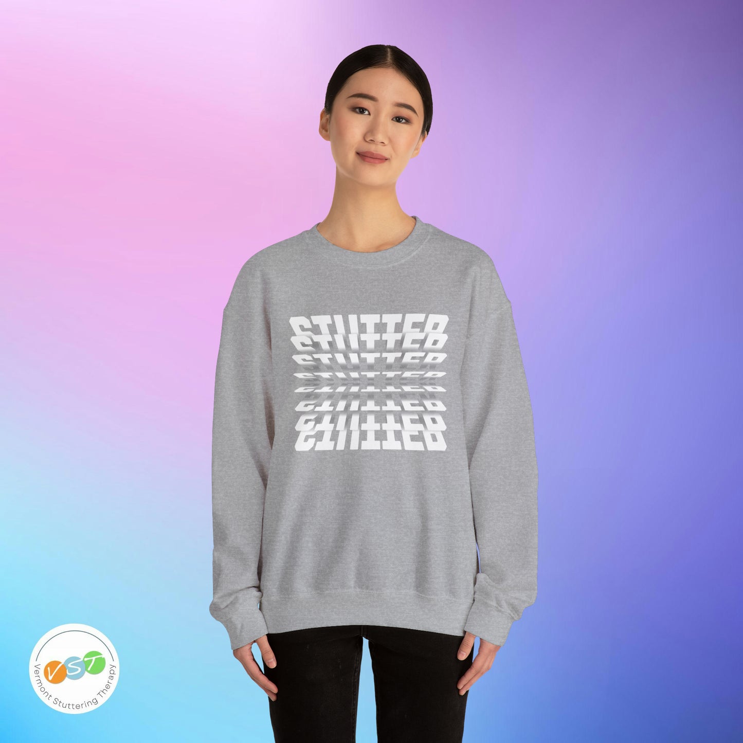 90s Flip Effect Stuttering Sweatshirt