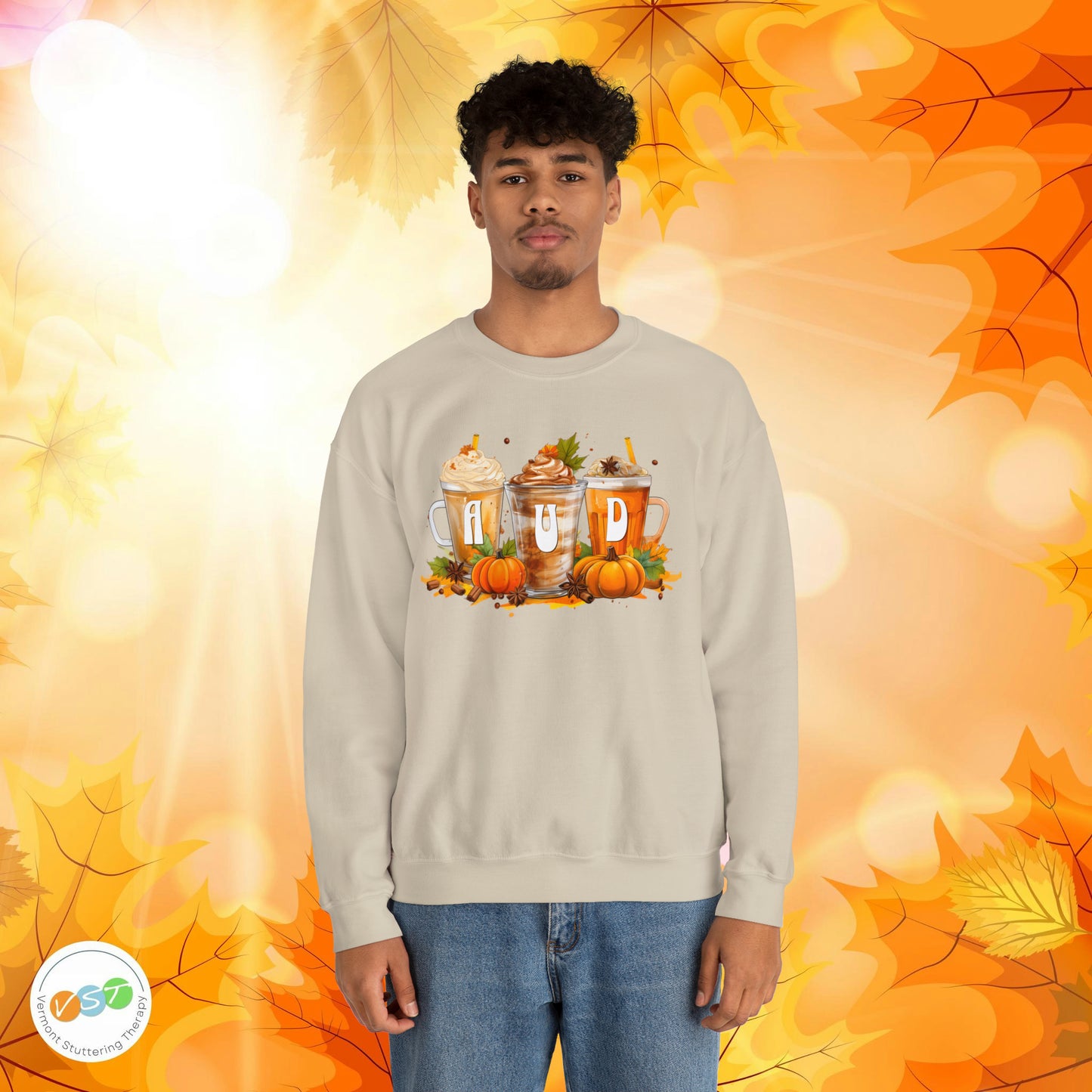 AUD Fall Pumpkin Latte Coffee Sweatshirt Gift