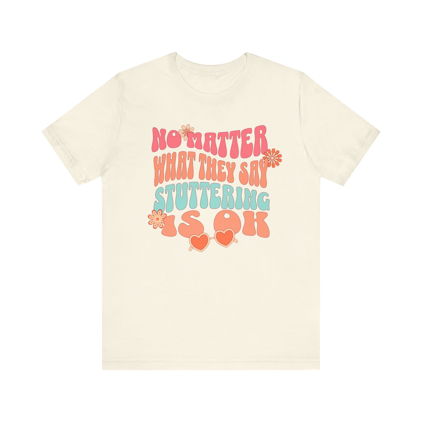 No Matter What They Say Retro 70s Text Stutter Shirt