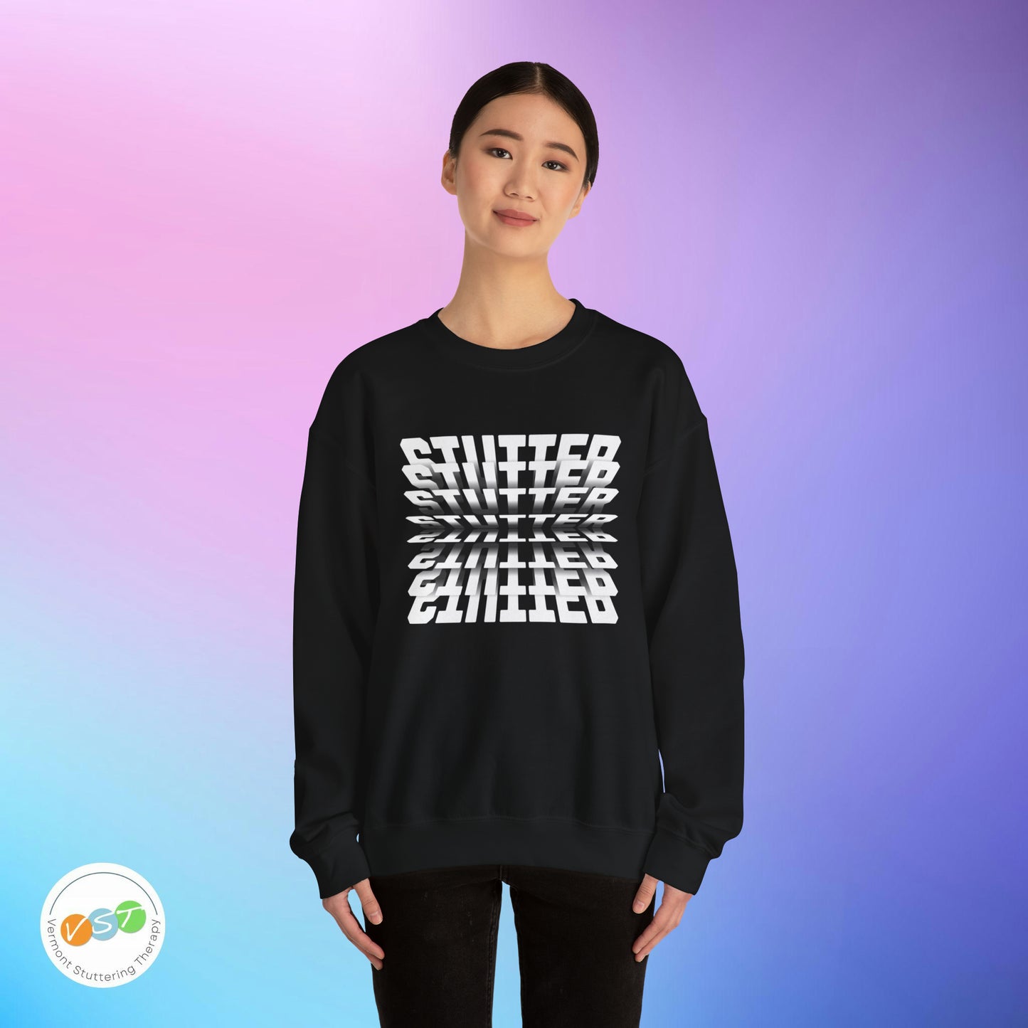 90s Flip Effect Stuttering Sweatshirt