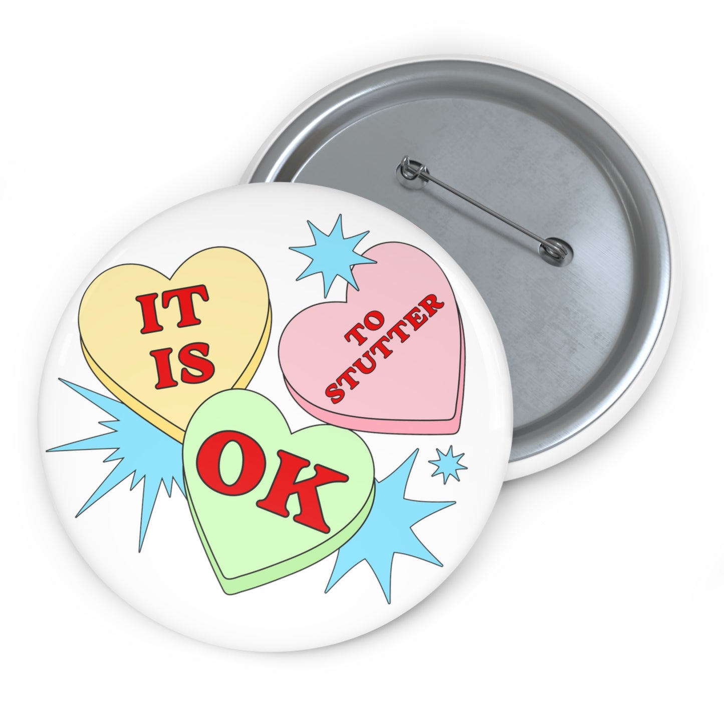 Stuttering Valentine's Day - It Is OK to Stutter Pin