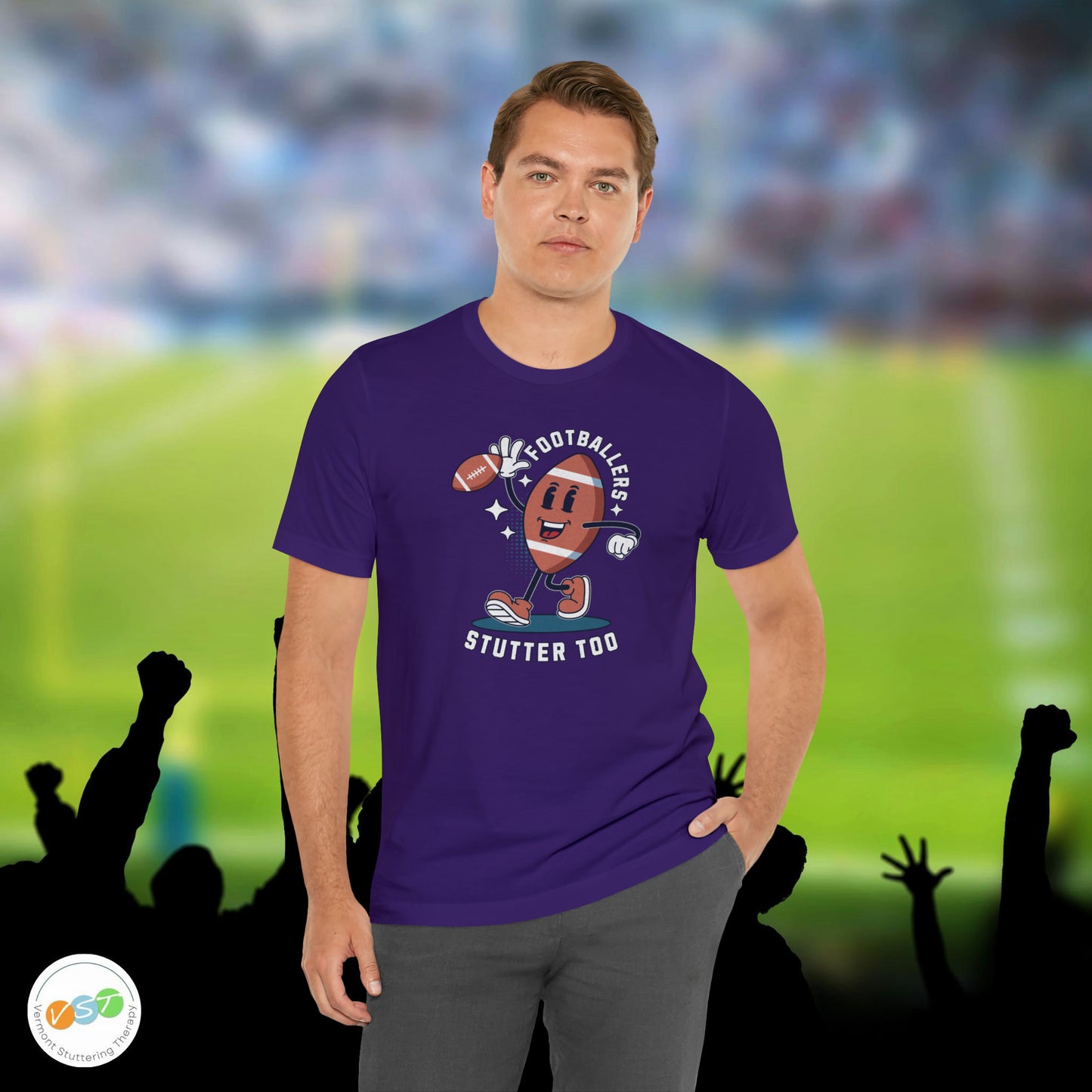 Footballers Stutter Too Retro T-shirt