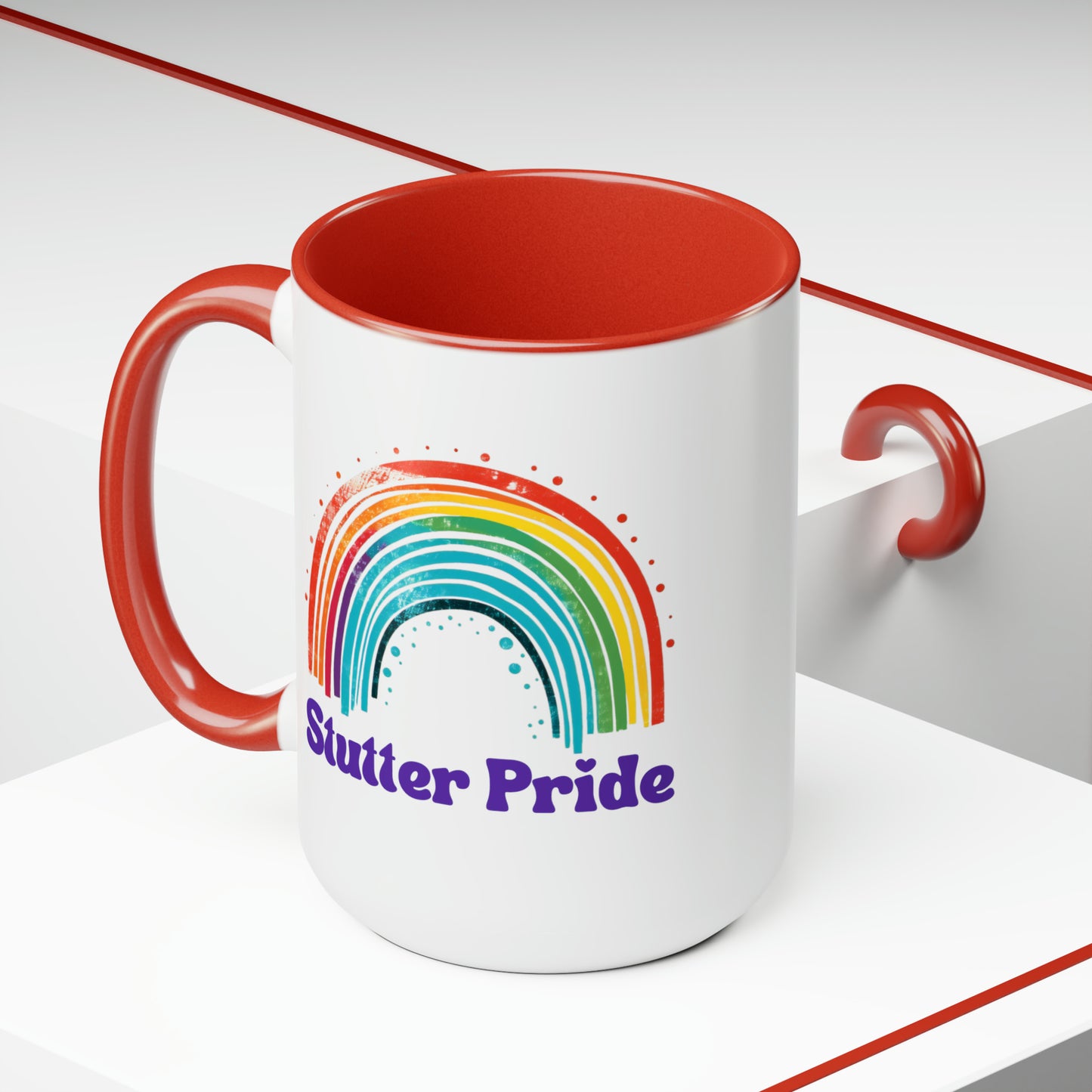 Stutter Pride Rainbow 15oz Mug