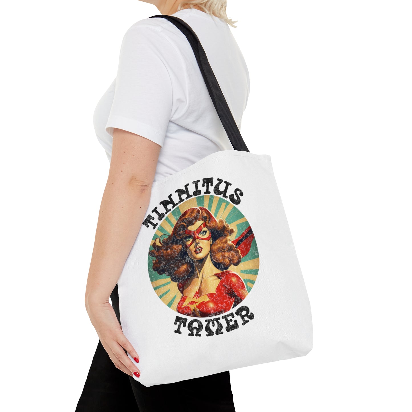 Tinnitus Tamer Retro Audiology Gift Tote Bag, 3 sizes