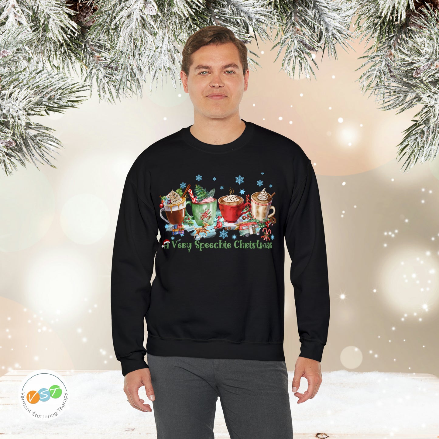 A Very Speechie Christmas Sweatshirt Gift for SLP / SLPA