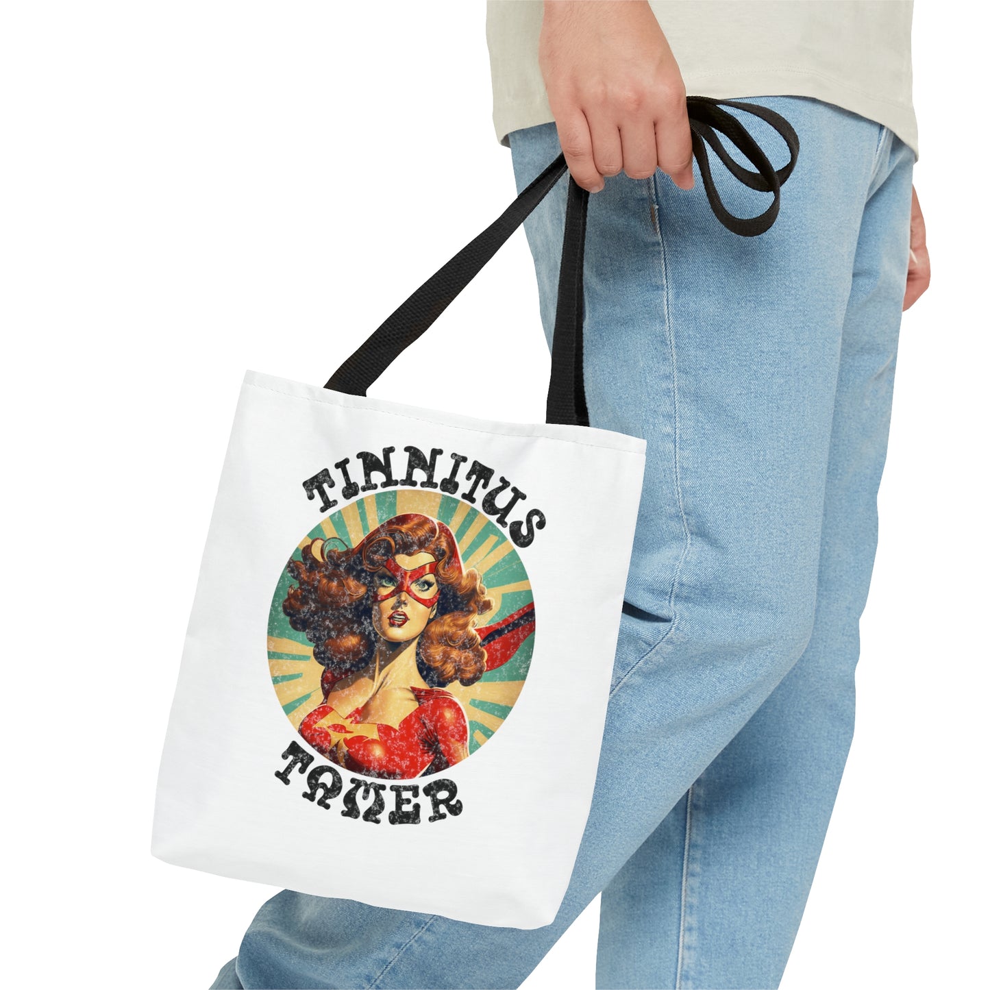 Tinnitus Tamer Retro Audiology Gift Tote Bag, 3 sizes