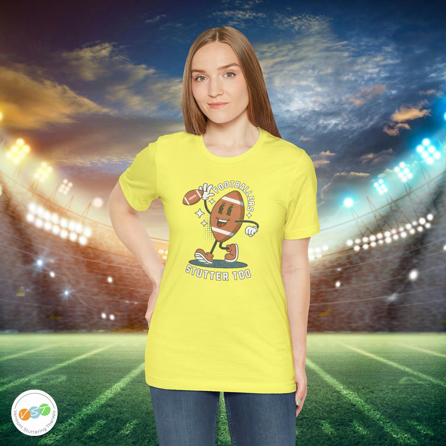 Footballers Stutter Too Retro T-shirt