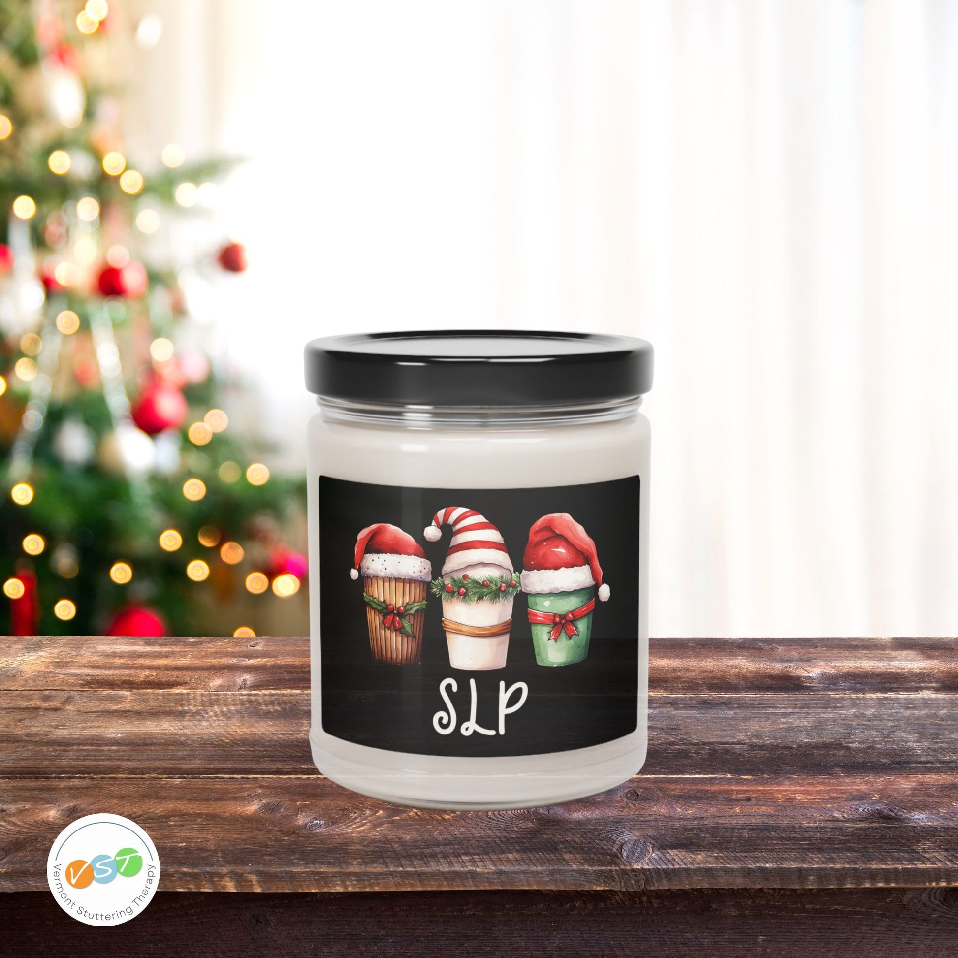 SLP Coffee Santa Hats Christmas Scented Candle